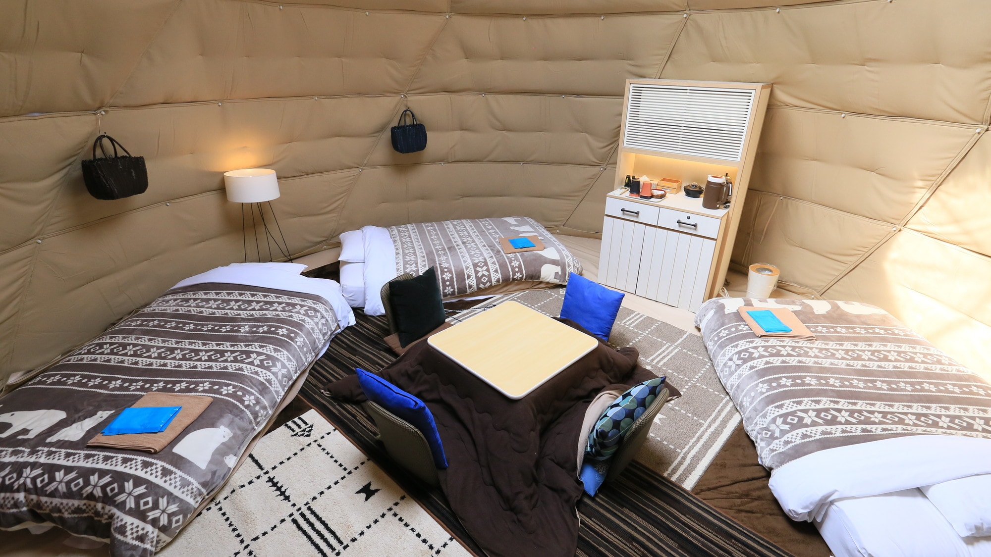 ◆ Fully air-conditioned. It is an outdoor that also pursues comfort (glamping)