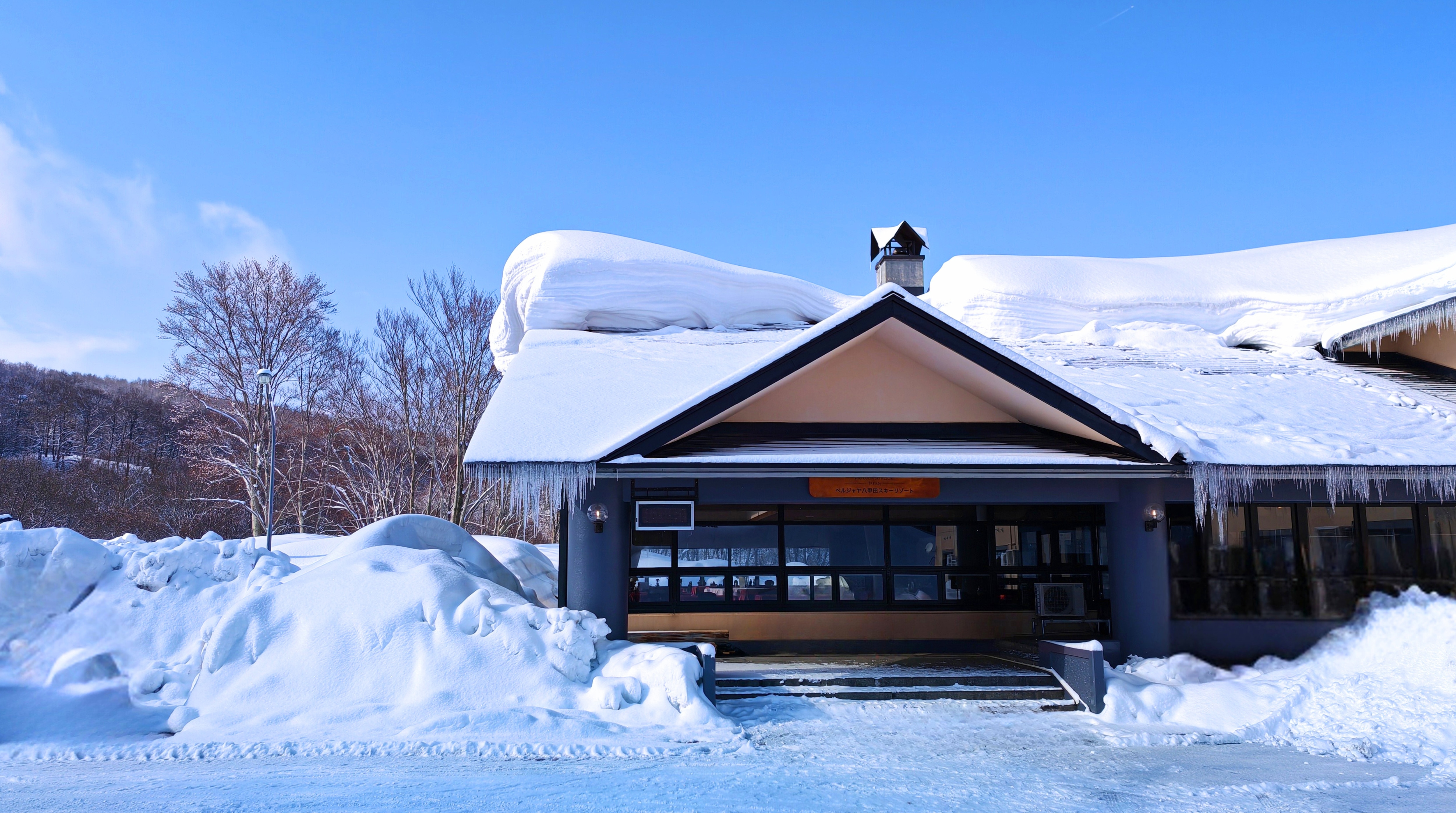 Snowy entrance