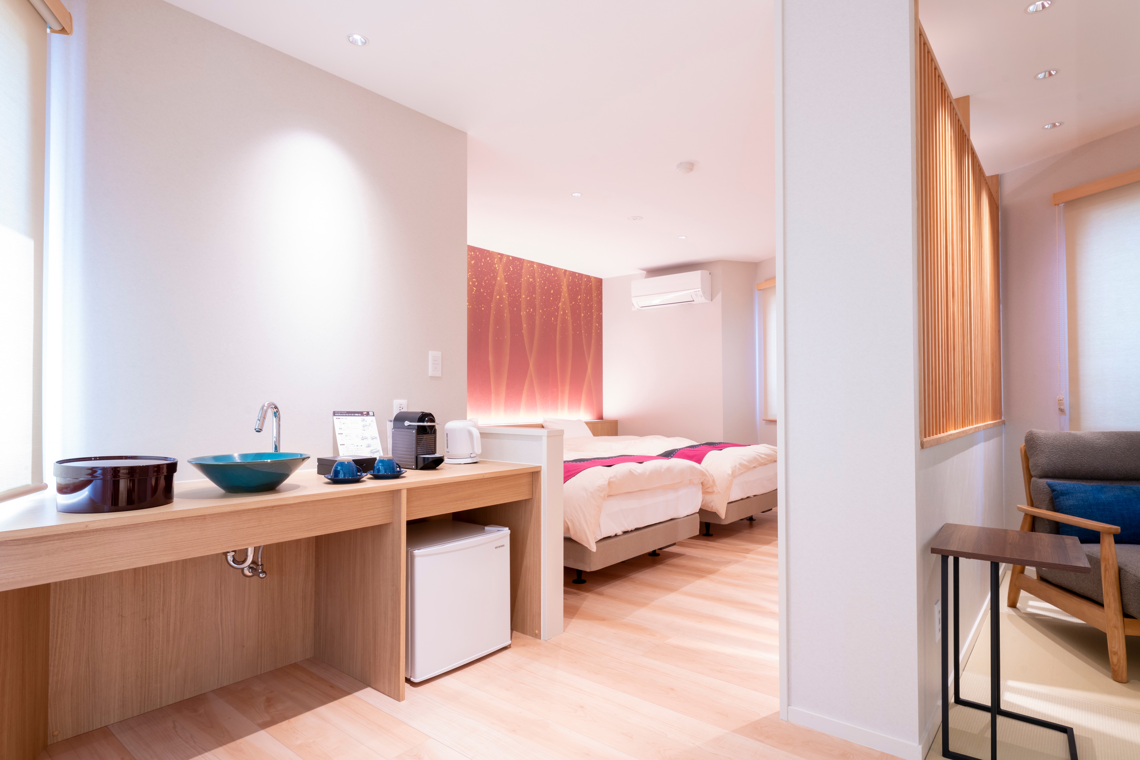 【信浓亭 深山】世界闻名的温泉“信汤”双床房，附设浴缸