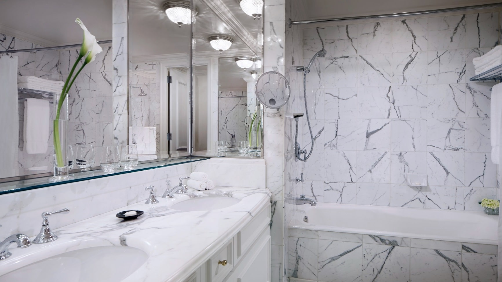 Bathroom made with Italian marble