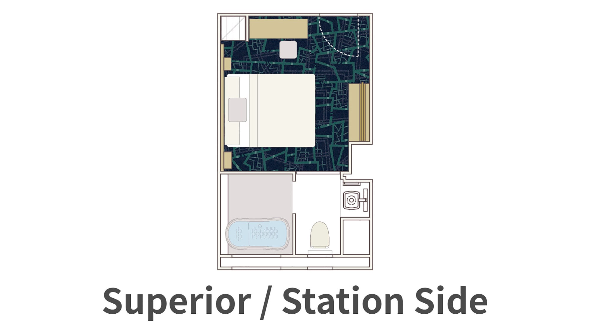 [Kamar] Superior / Tepi Stasiun