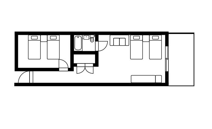 Poolside Force floor plan