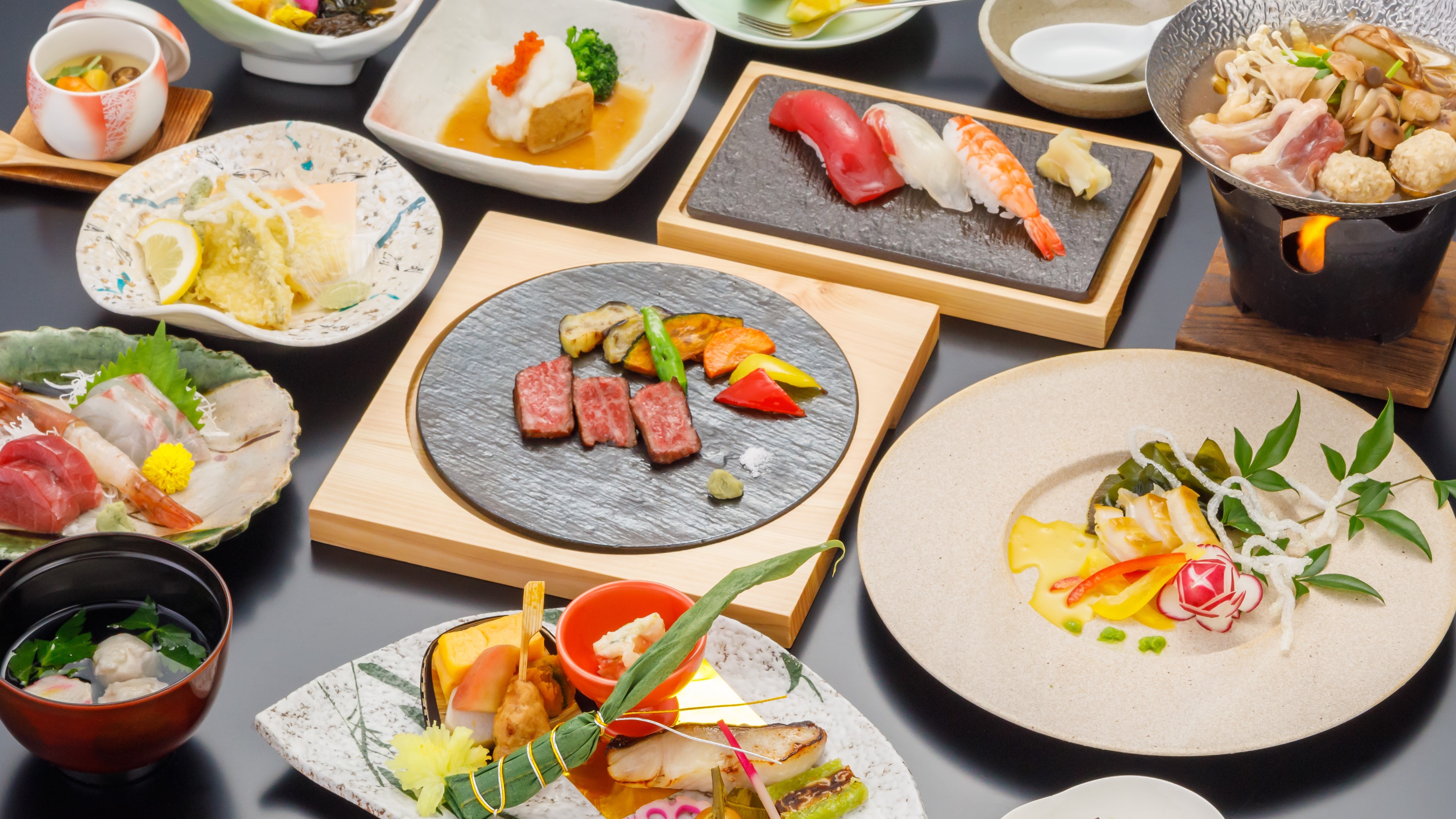 料理長推奨の特選Ｗメイン会席