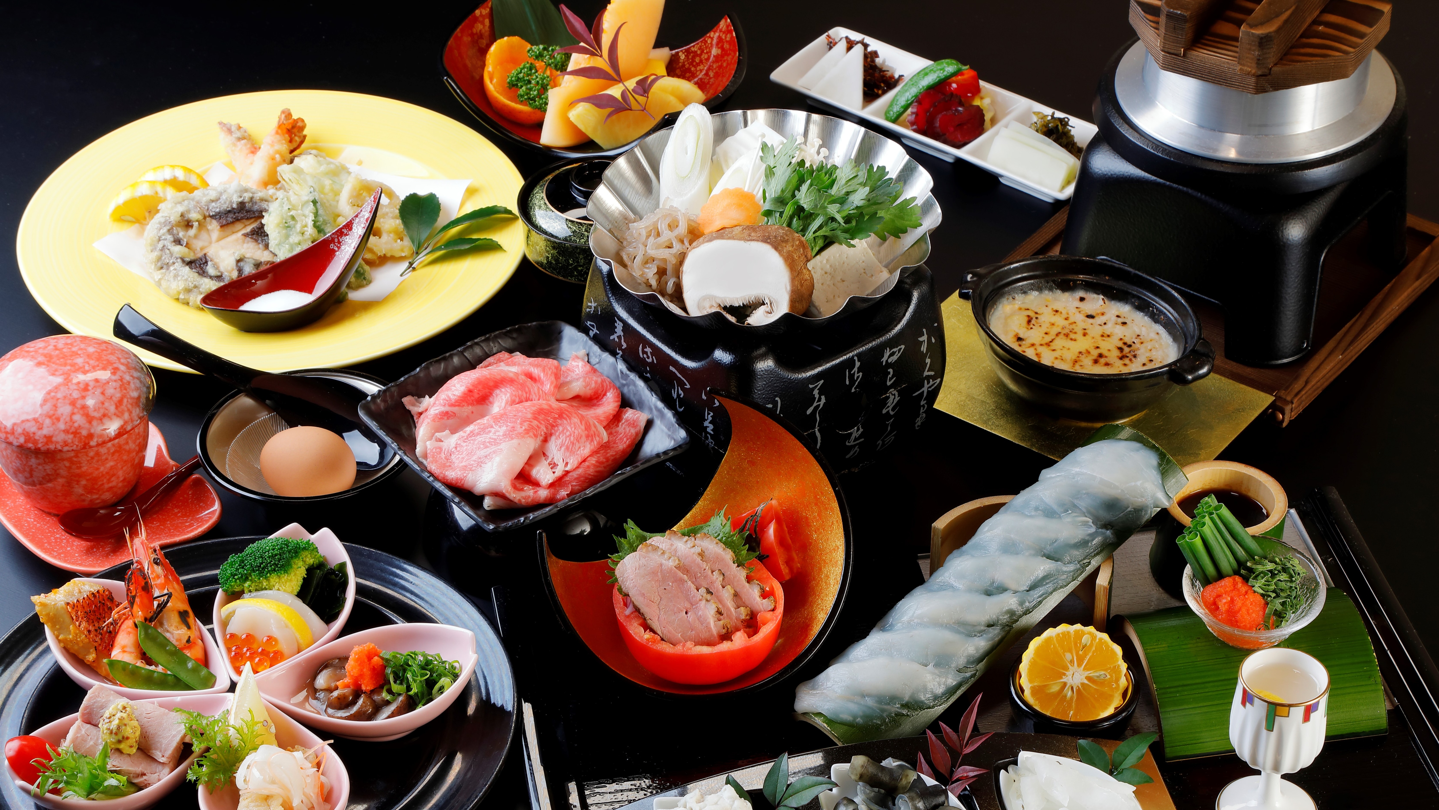 Example of standard kaiseki meal