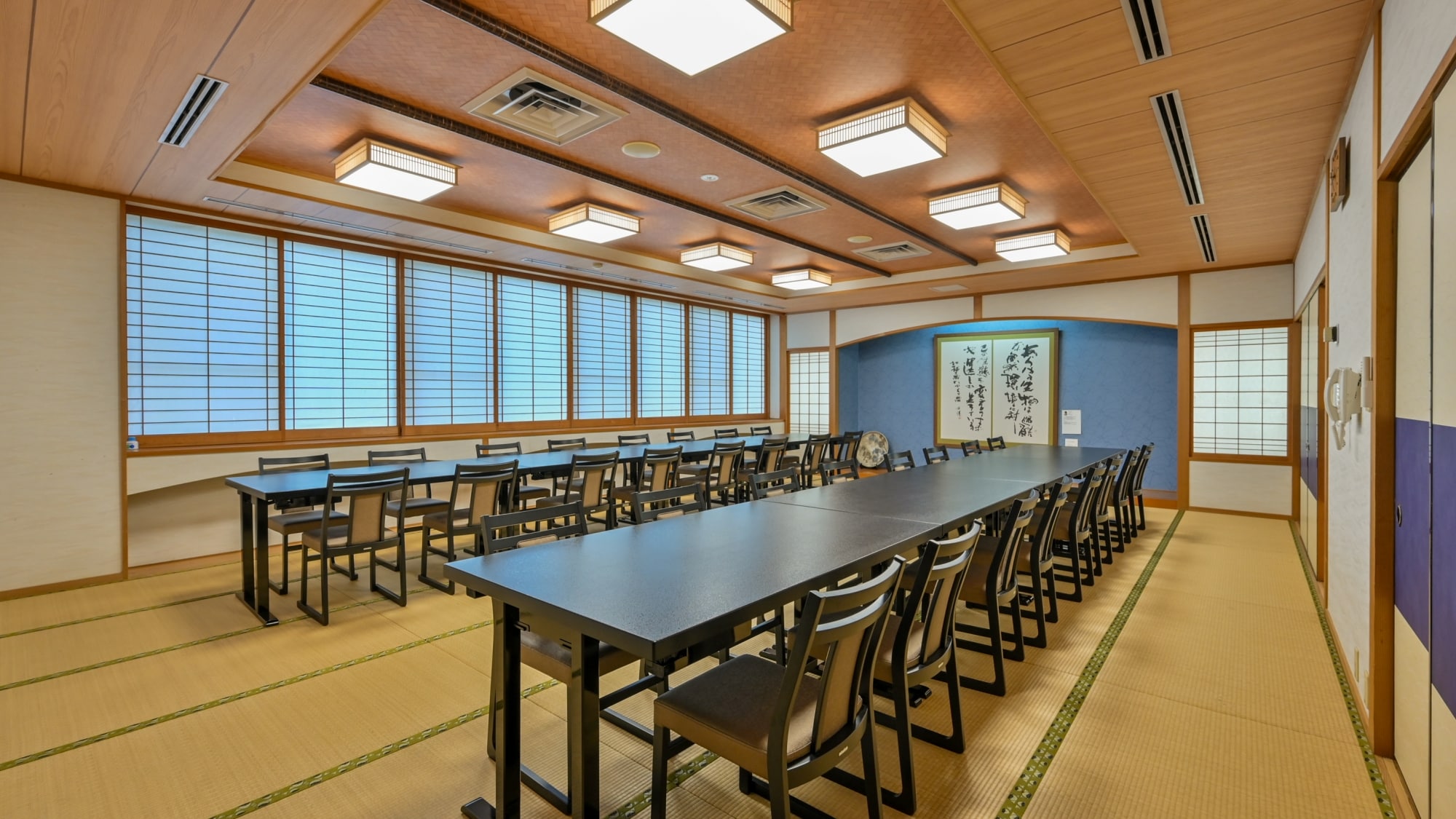 [Banquet hall] Manju-no-ma, a 35 tatami room that can accommodate up to 32 people