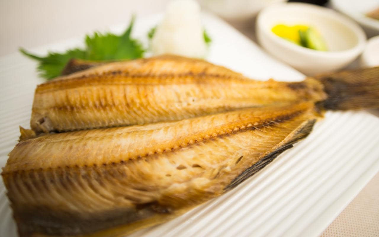 An example of a restaurant on the 1st floor (atka mackerel set meal)