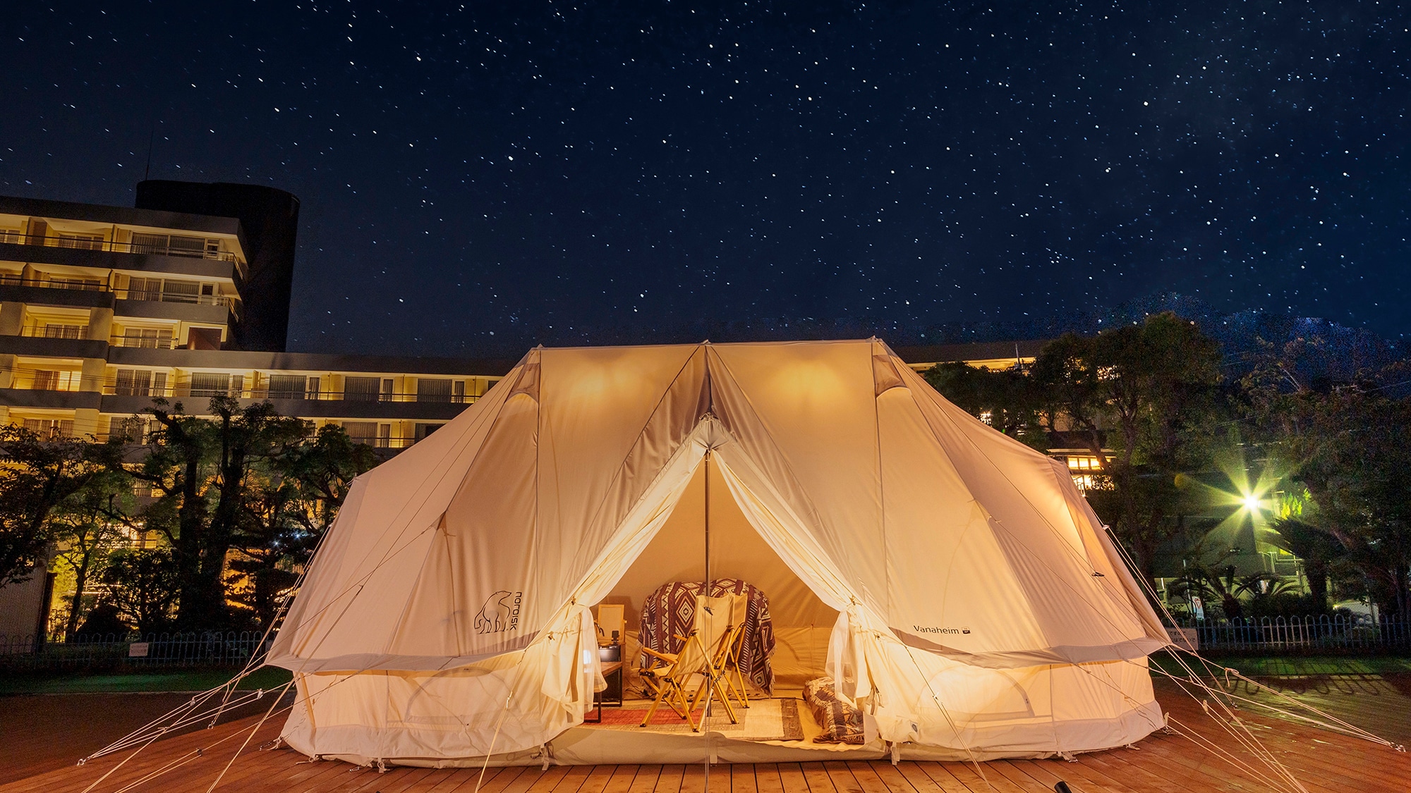 Glamping area * An example of a guest room