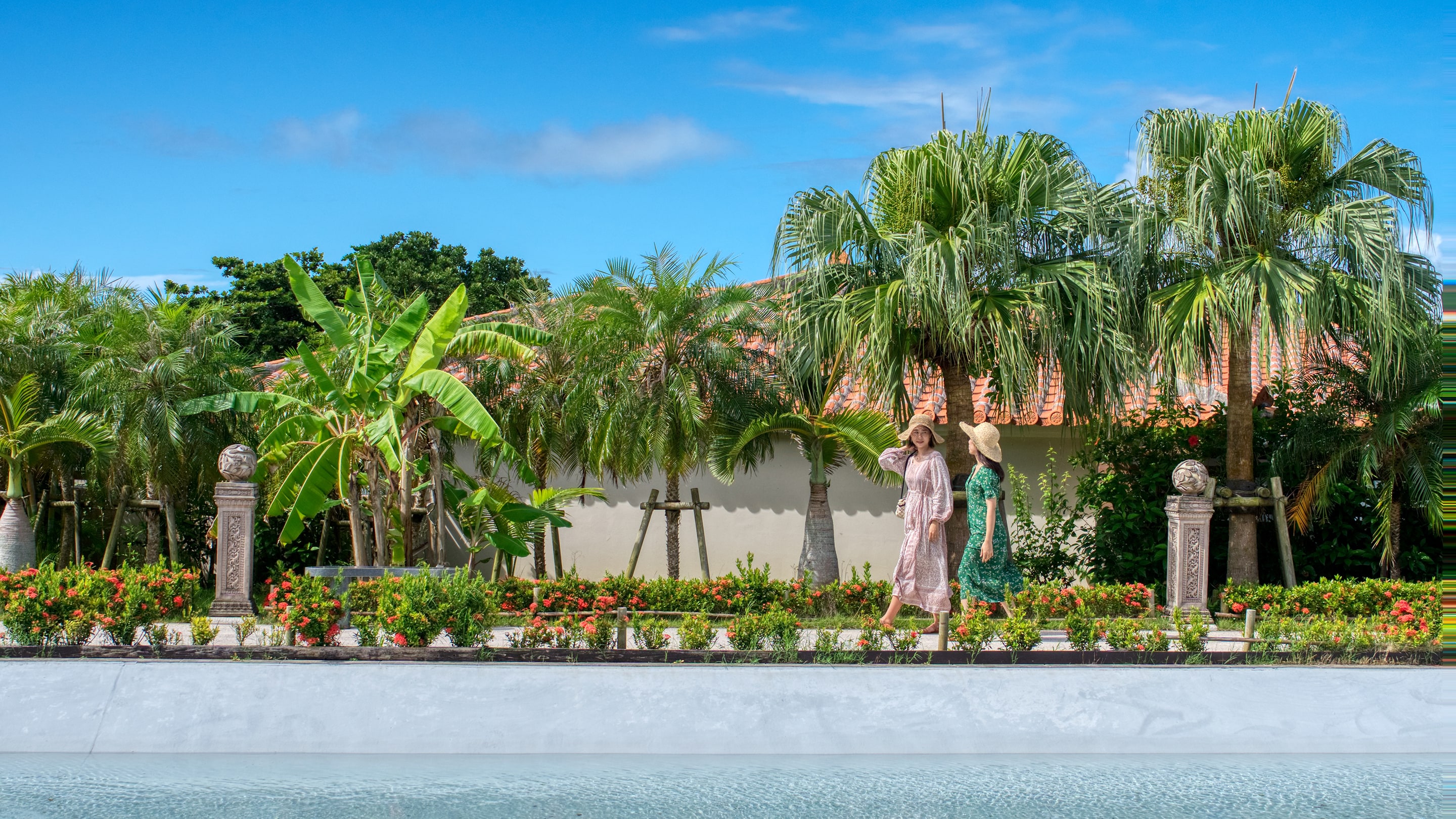 Villa garden exterior
