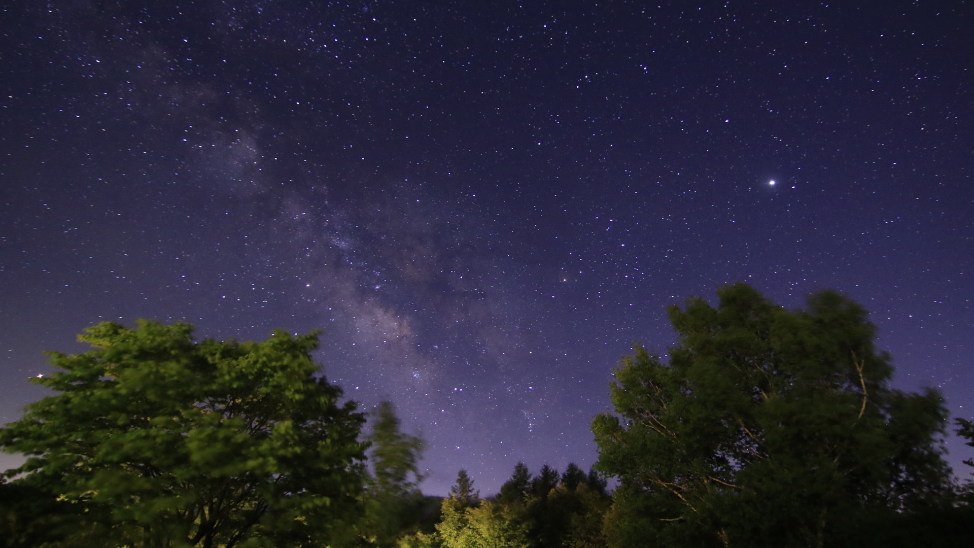 Enjoy a natural planetarium at night