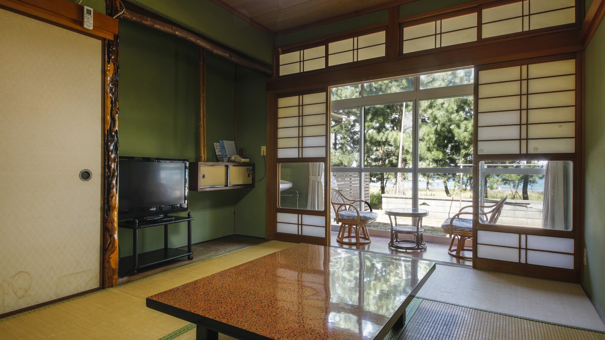 Room with bright sunlight / example