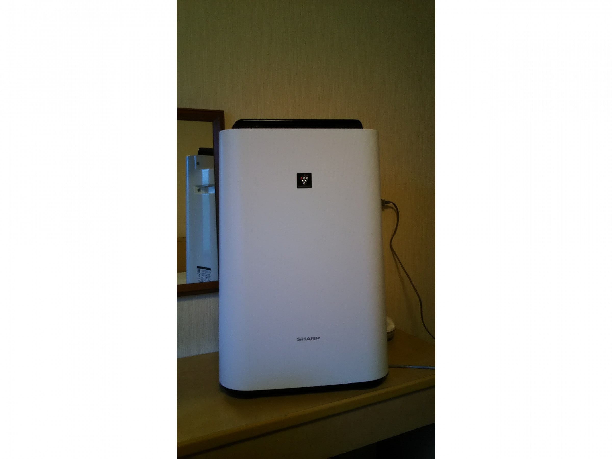 Air purifier with humidifier function