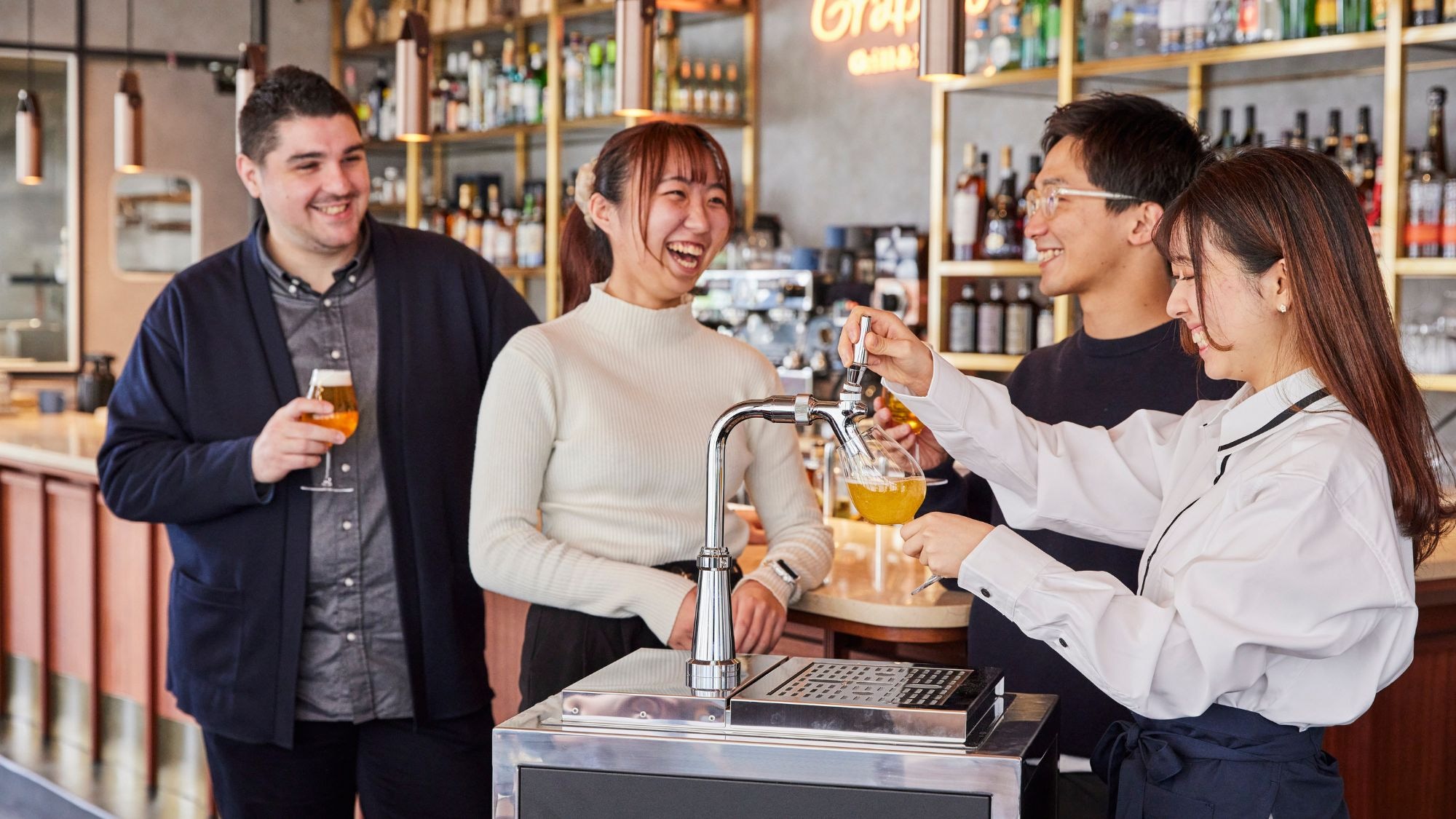 Free beer for hotel guests only (free of charge)