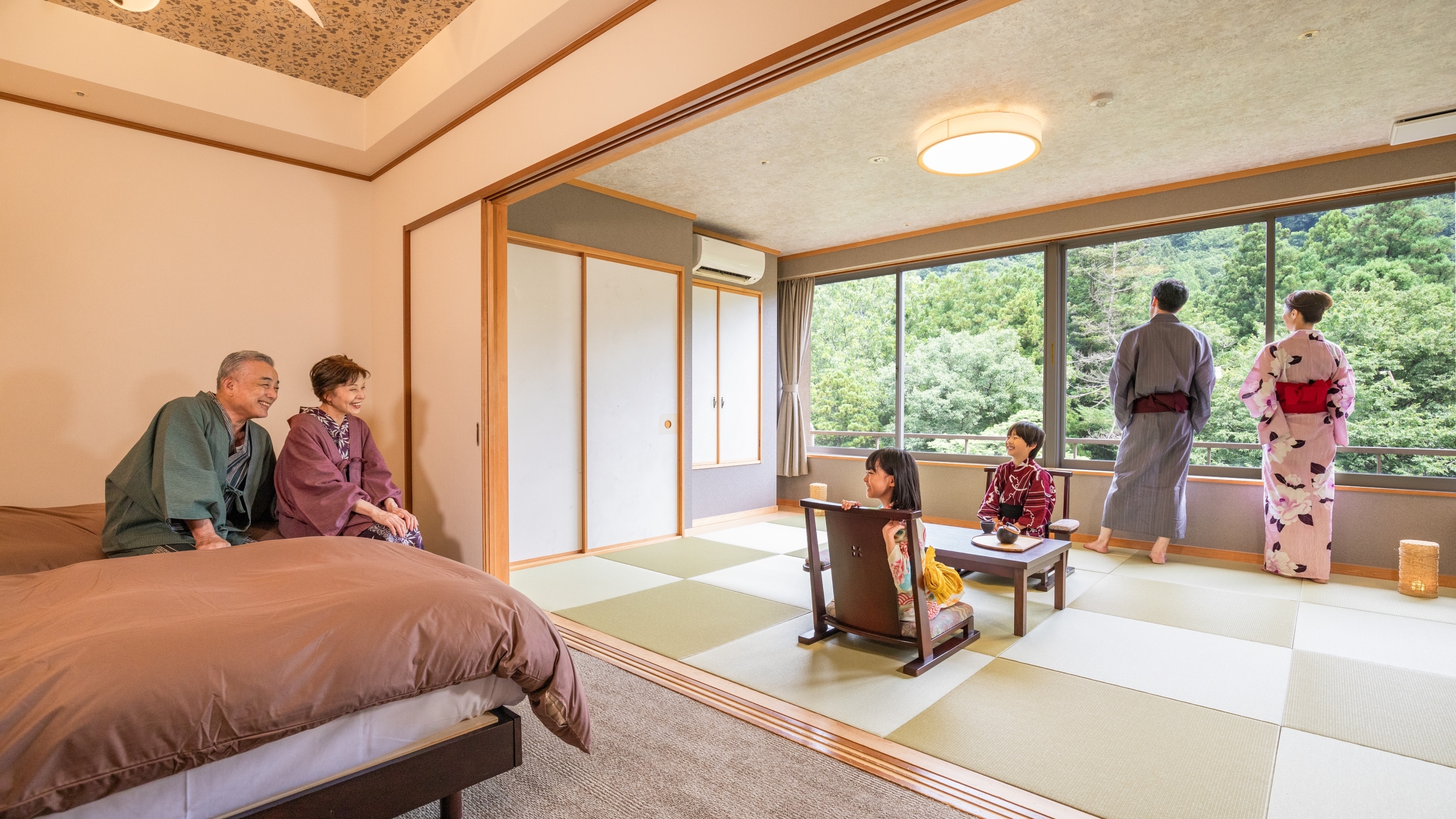 Kamar twin Superior Jepang-Barat *Contoh kamar tamu