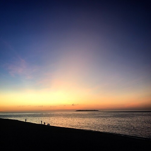 Sesoko Beach in the evening
