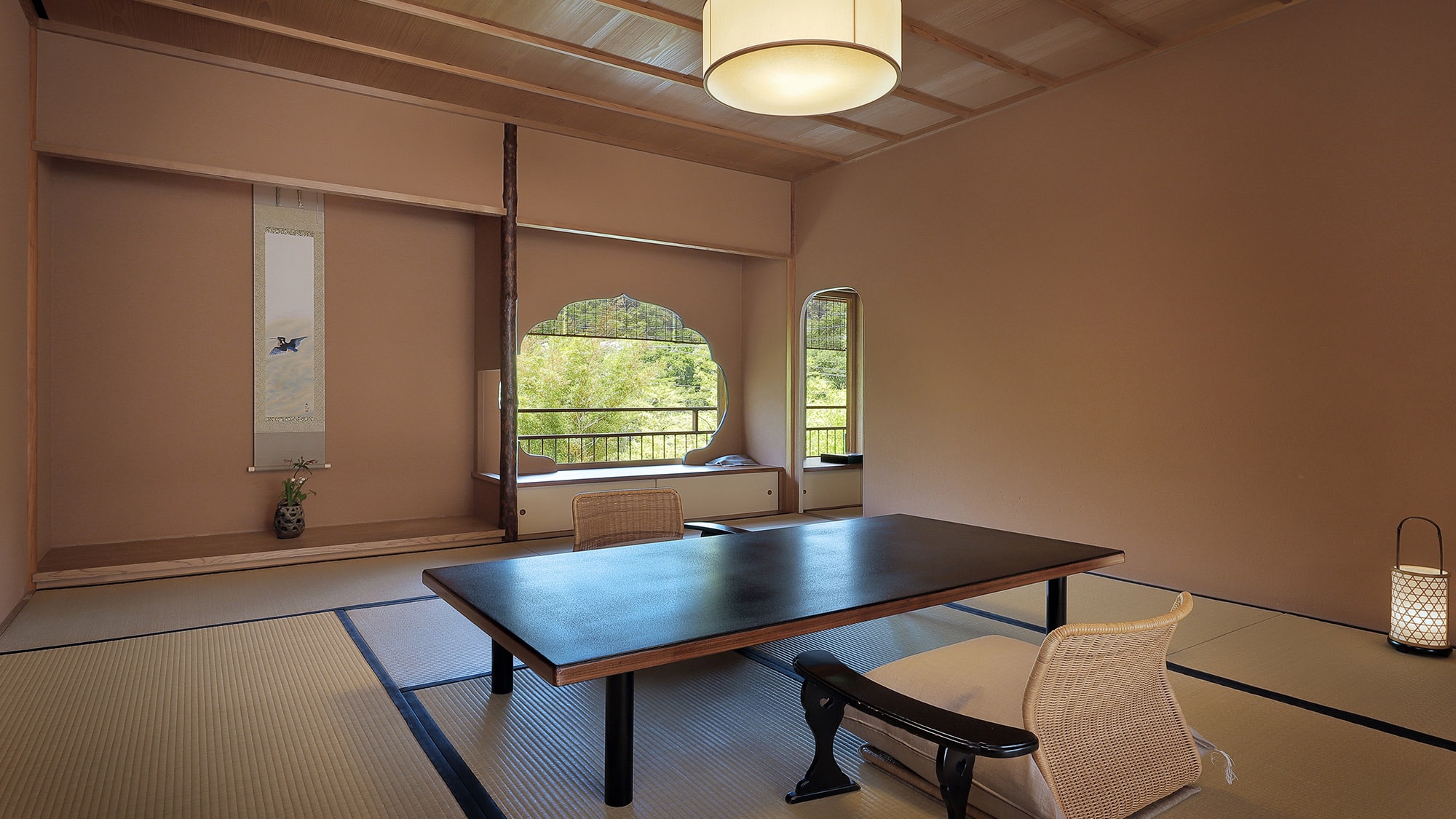 [Jougen no Ma] Japanese-style room with half open-air bath (90 square meters)