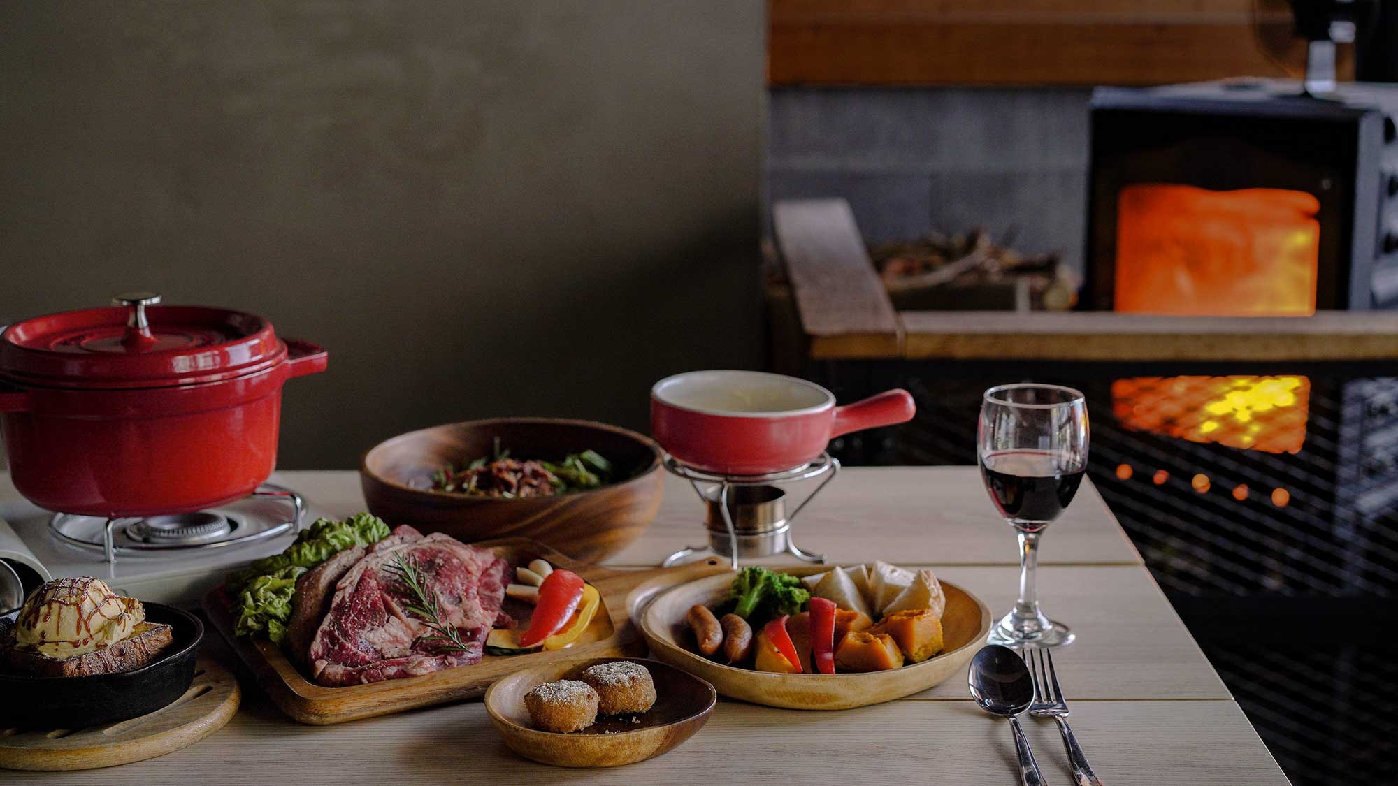 Wood stove and meals