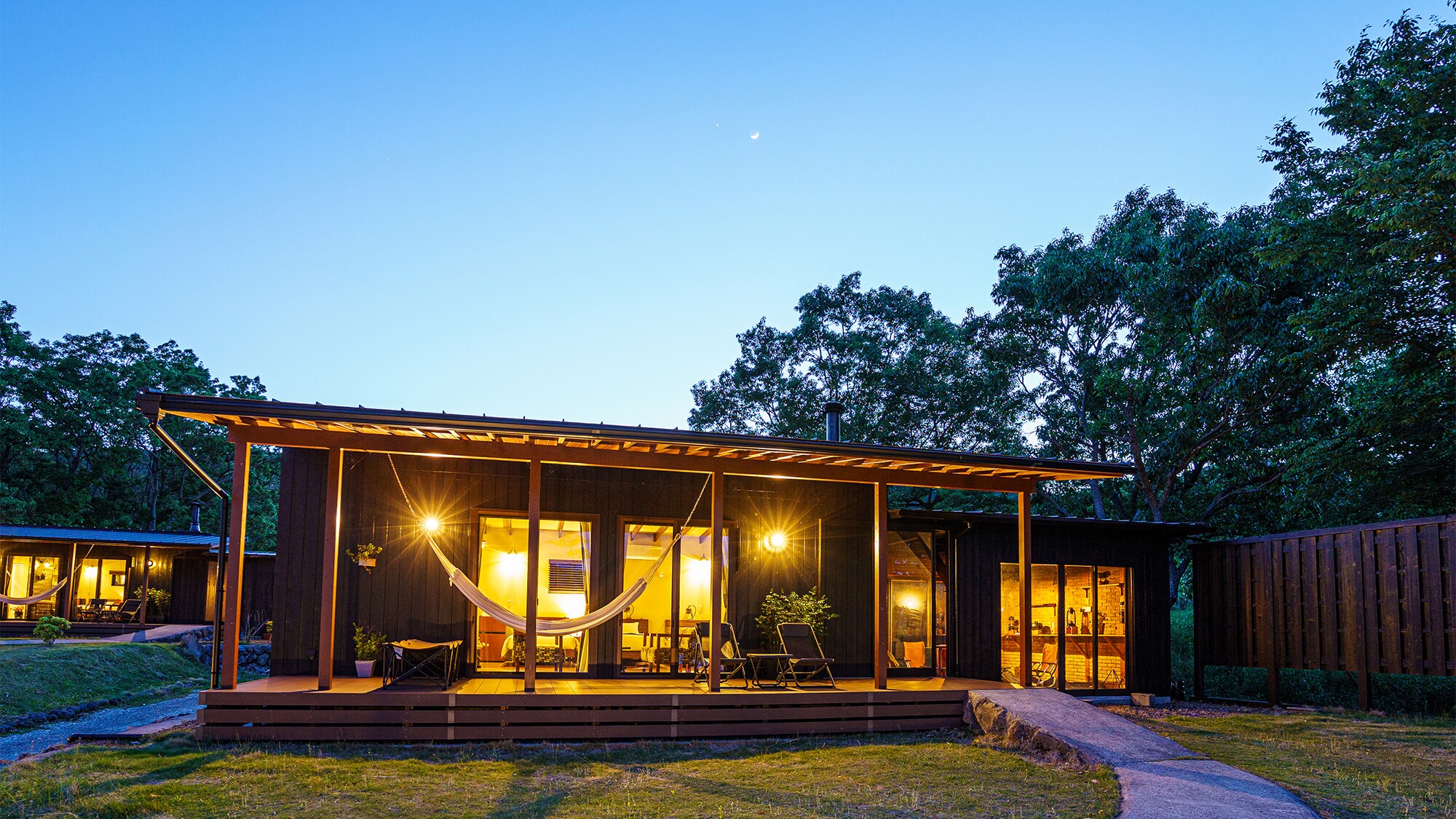Cabin with wood stove