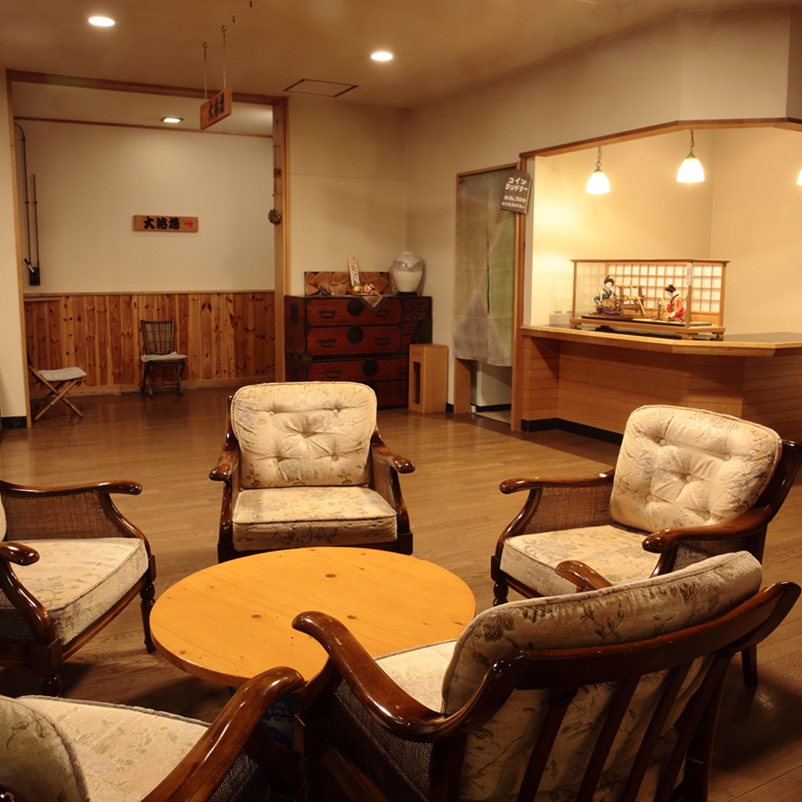 [Hot spring bath] A hot spring bath where you can relax and relax while waiting
