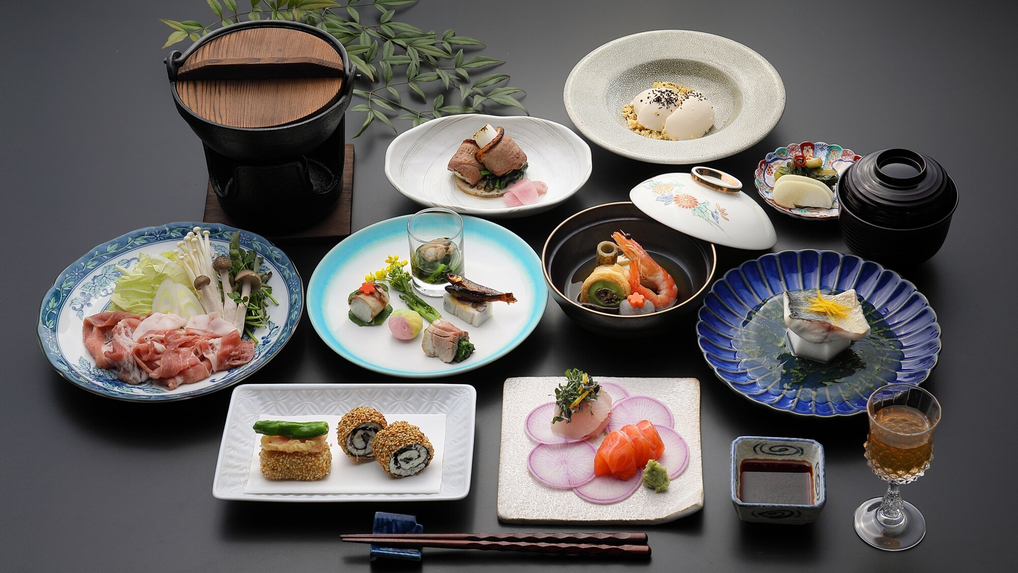 *Dinner example/Spring menu (2024) A gorgeous looking Japanese meal made with seasonal ingredients