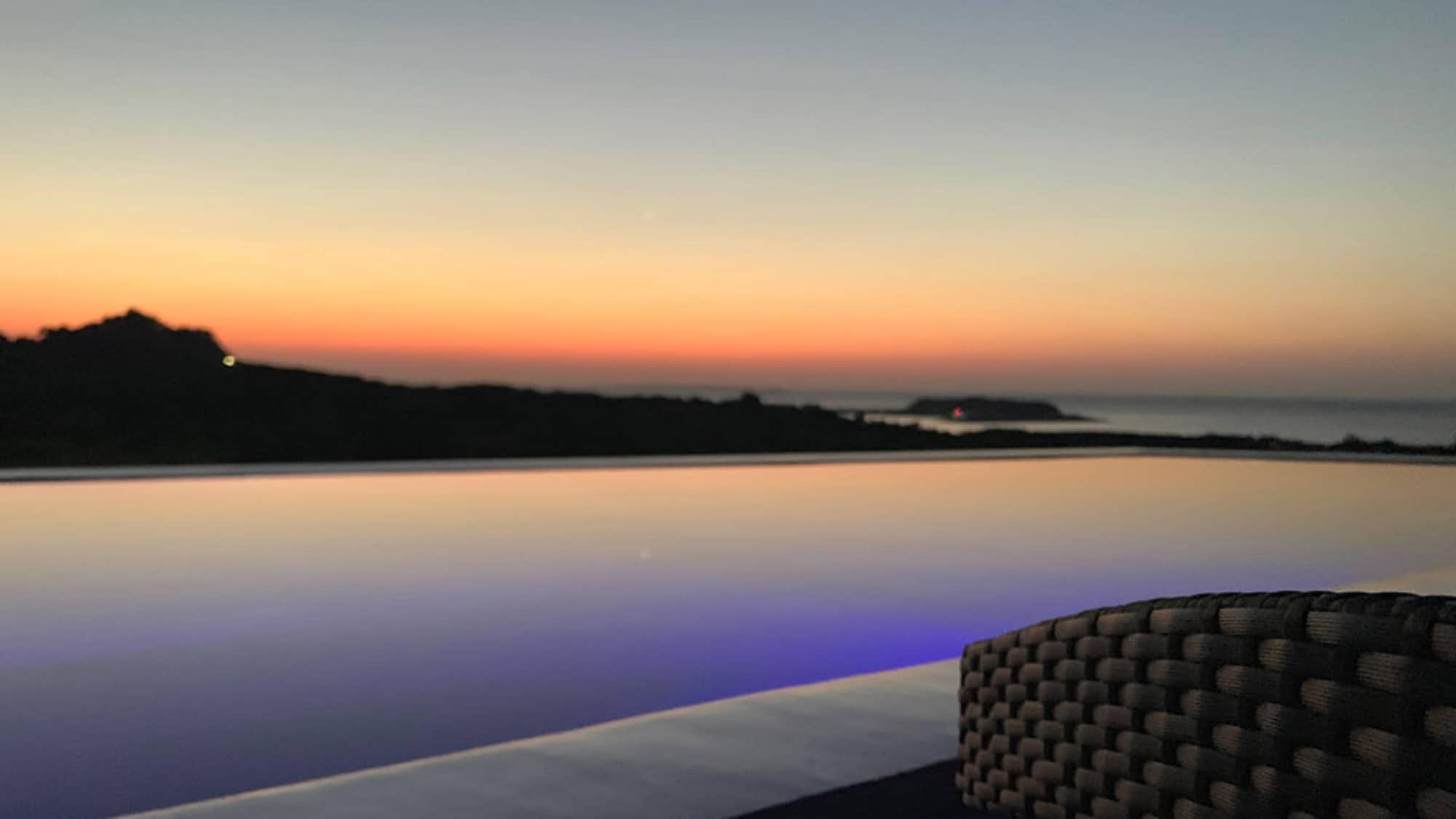Sunrise from the pool villa