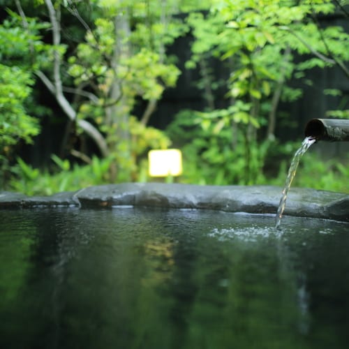 Guest room open-air bath_spout 02