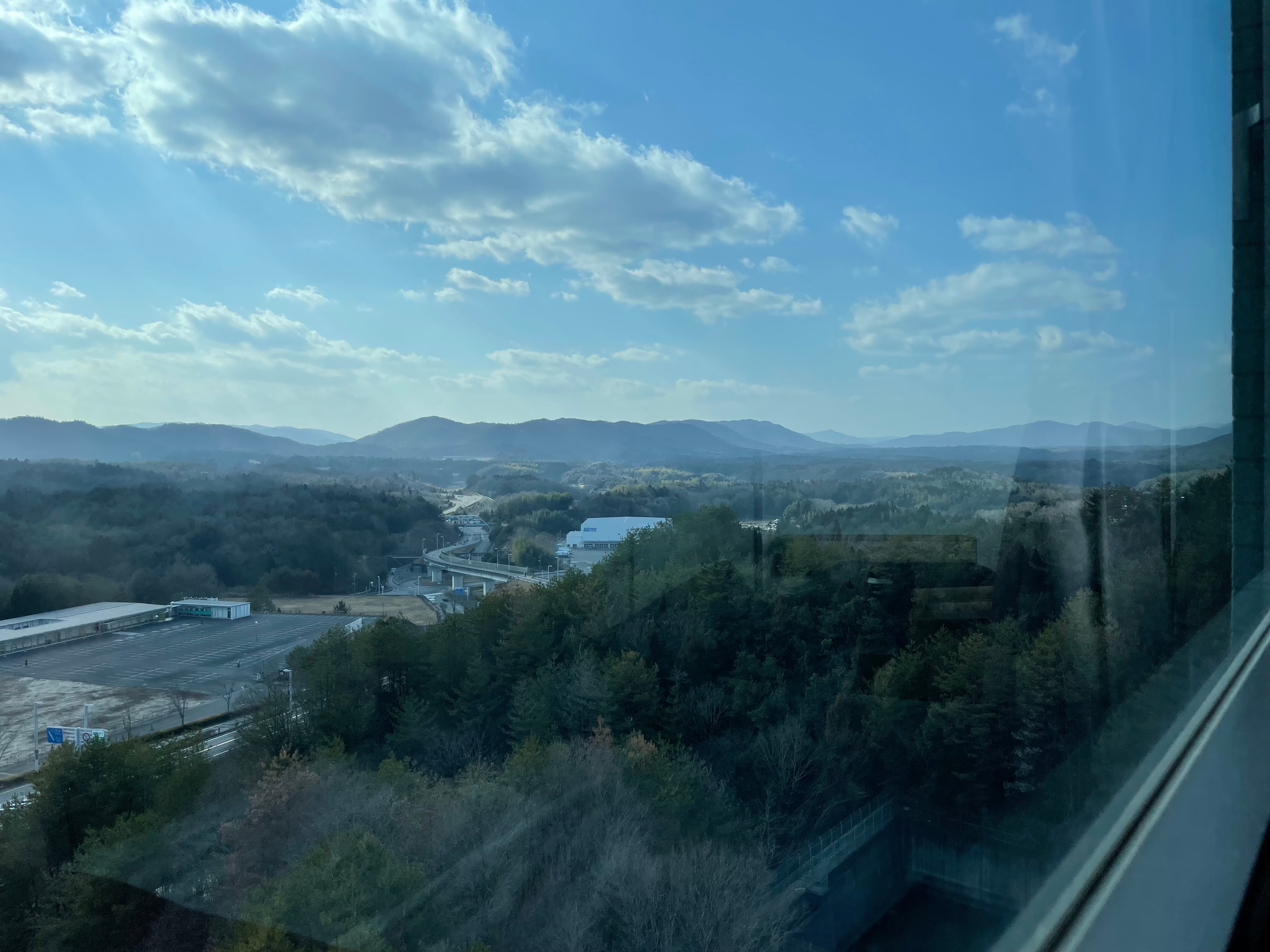 View from the guest room on the west side (deluxe twin / triple)