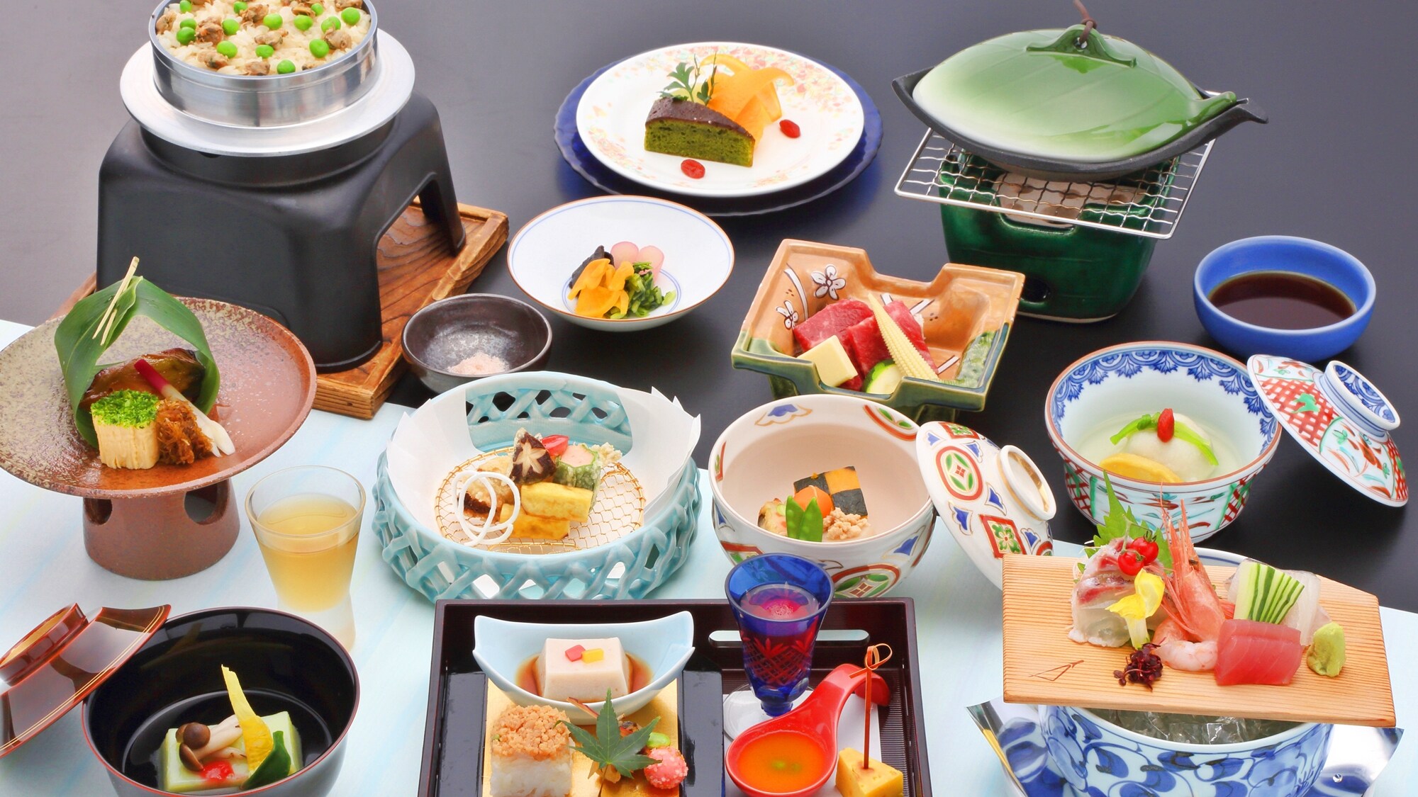 *<Dinner example> Each dish is carefully prepared, respecting the basics of Japanese cuisine.