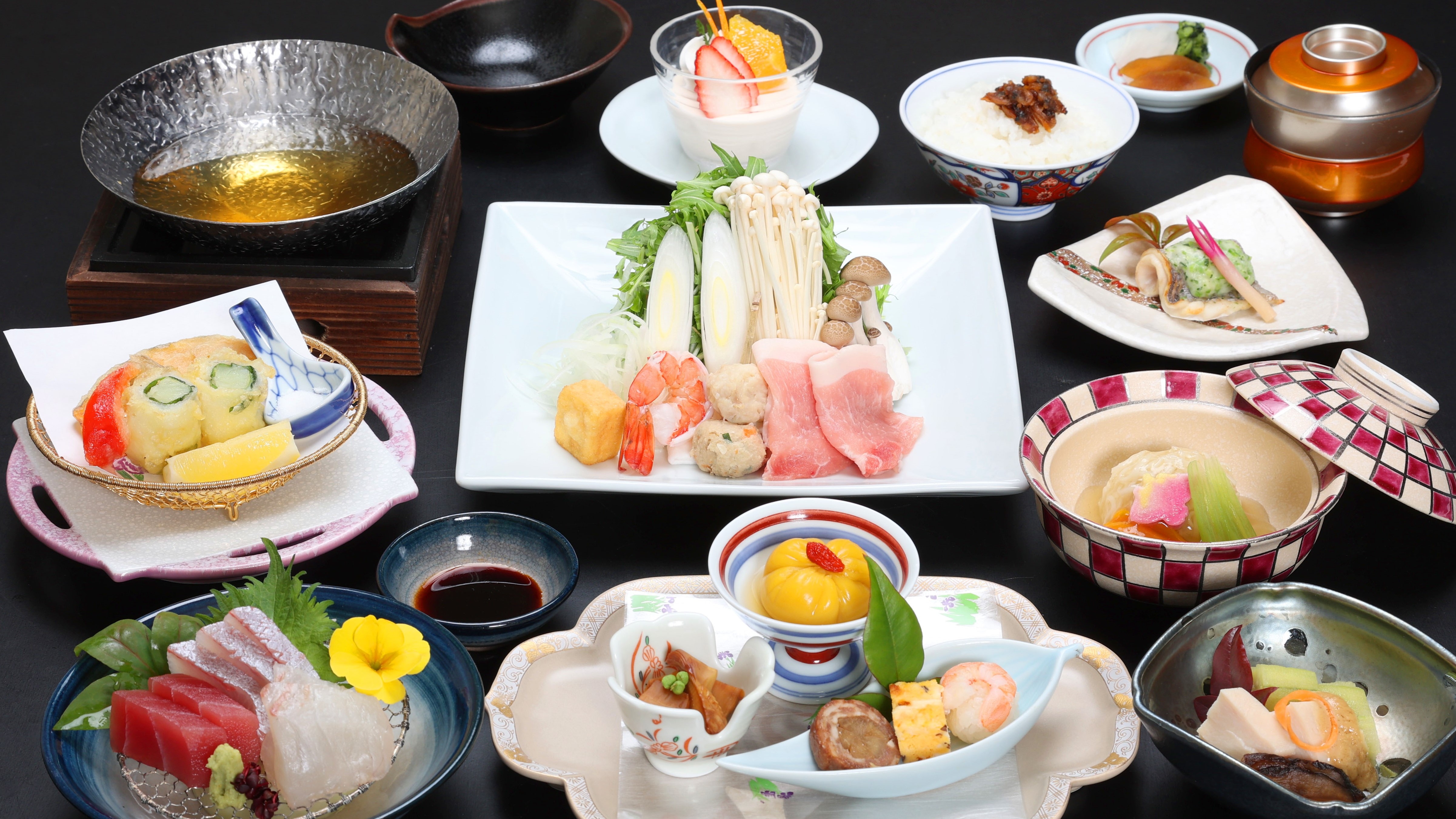제철 아야시 소금 냄비나 제철의 식재료를 맛볼 수 있는~사계 제철 채회석~5월~(이미지)