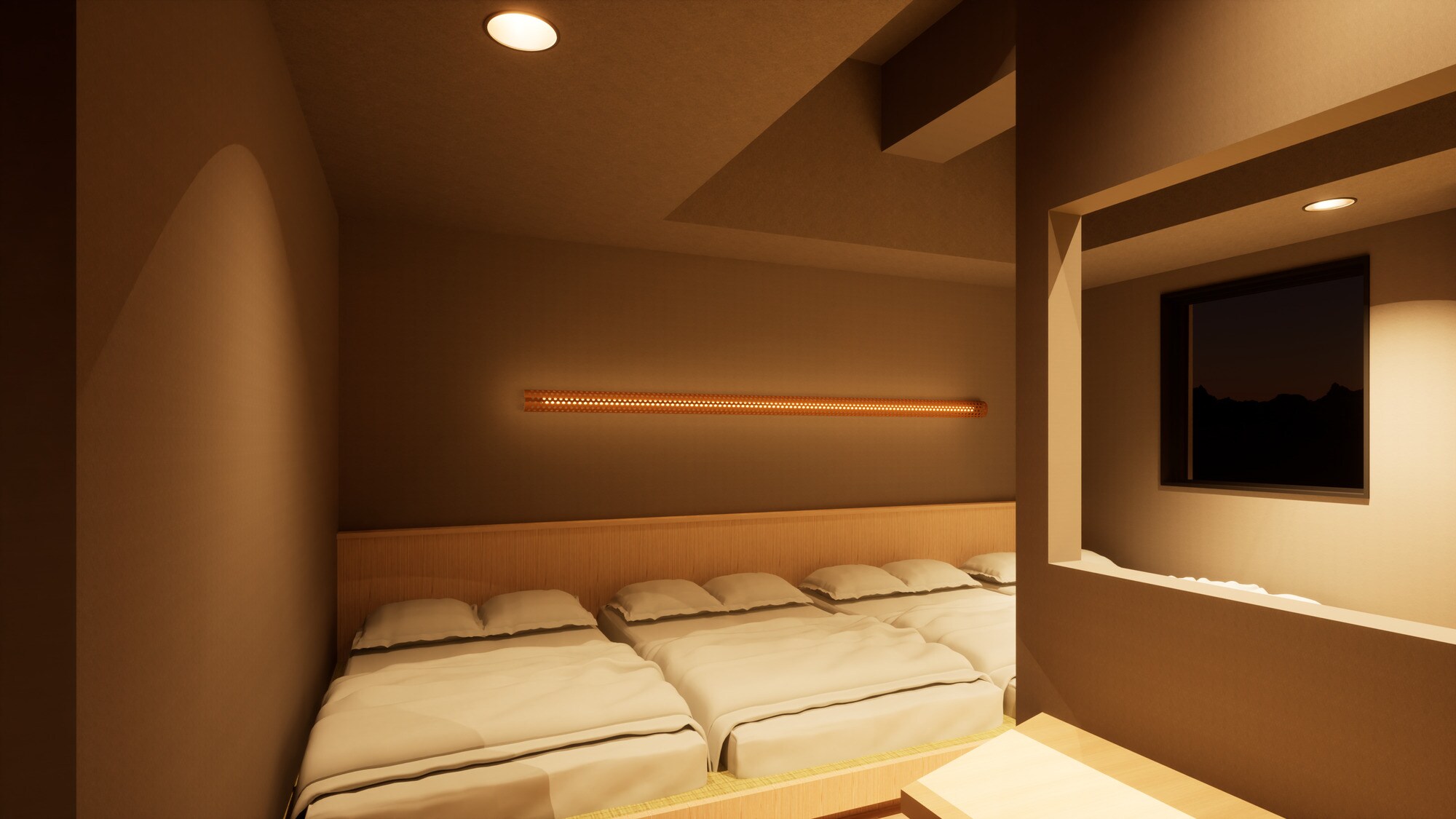 [Guest rooms] Large groups can also be accommodated. *Photos are for illustrative purposes only.