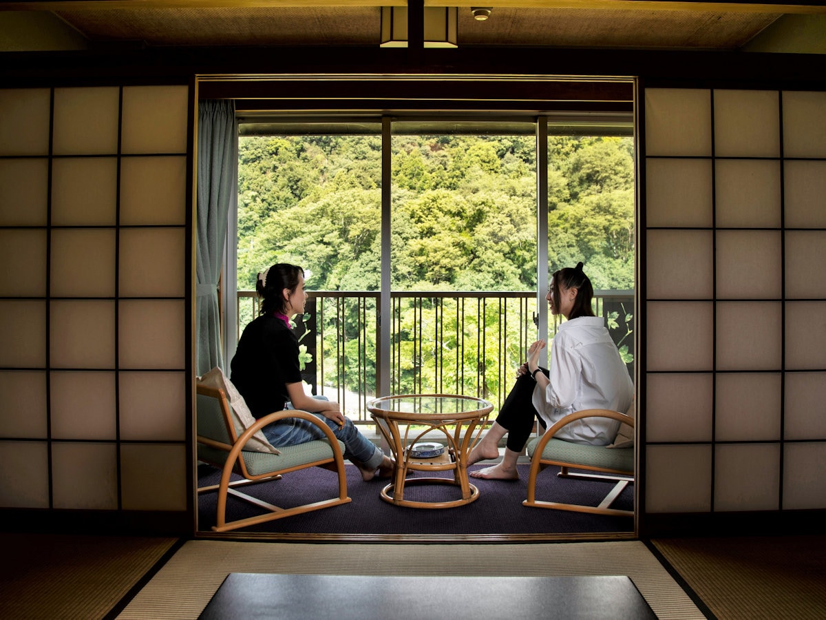[2樓日式房間]從客房欣賞長瀞溪谷的自然風光♪