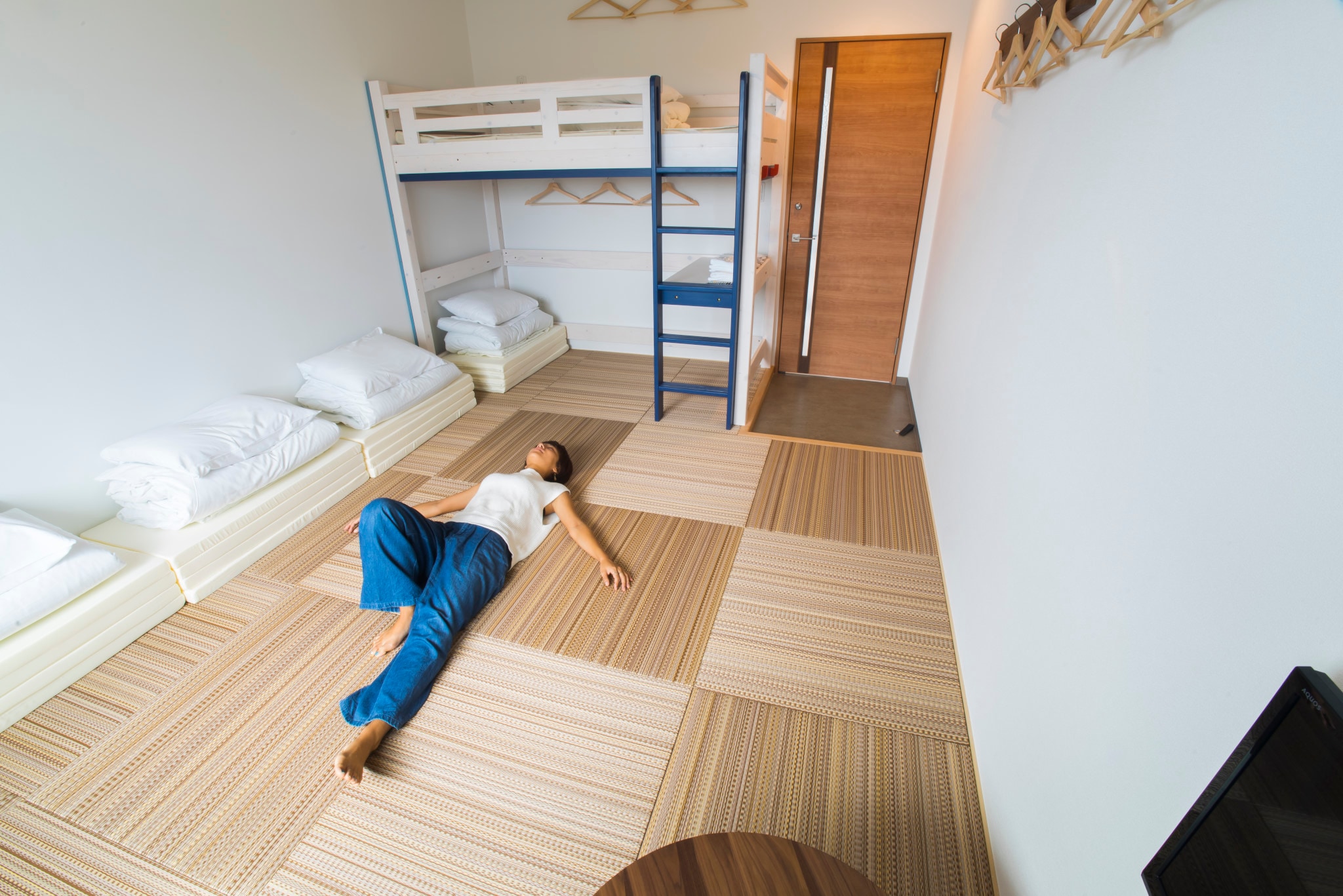 Phòng riêng cho 4-5 người với chiếu tatami Ryukyu và giường tầng