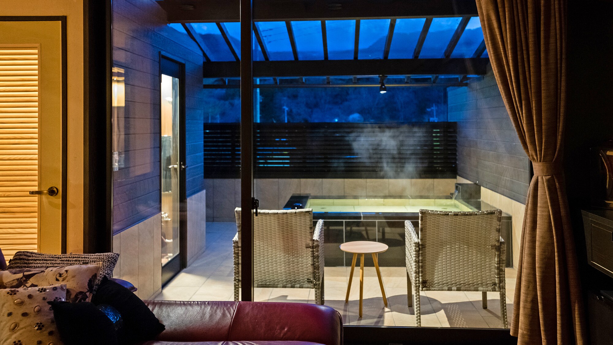 [Room with open-air bath, E-type Japanese-Western room premium, non-smoking]