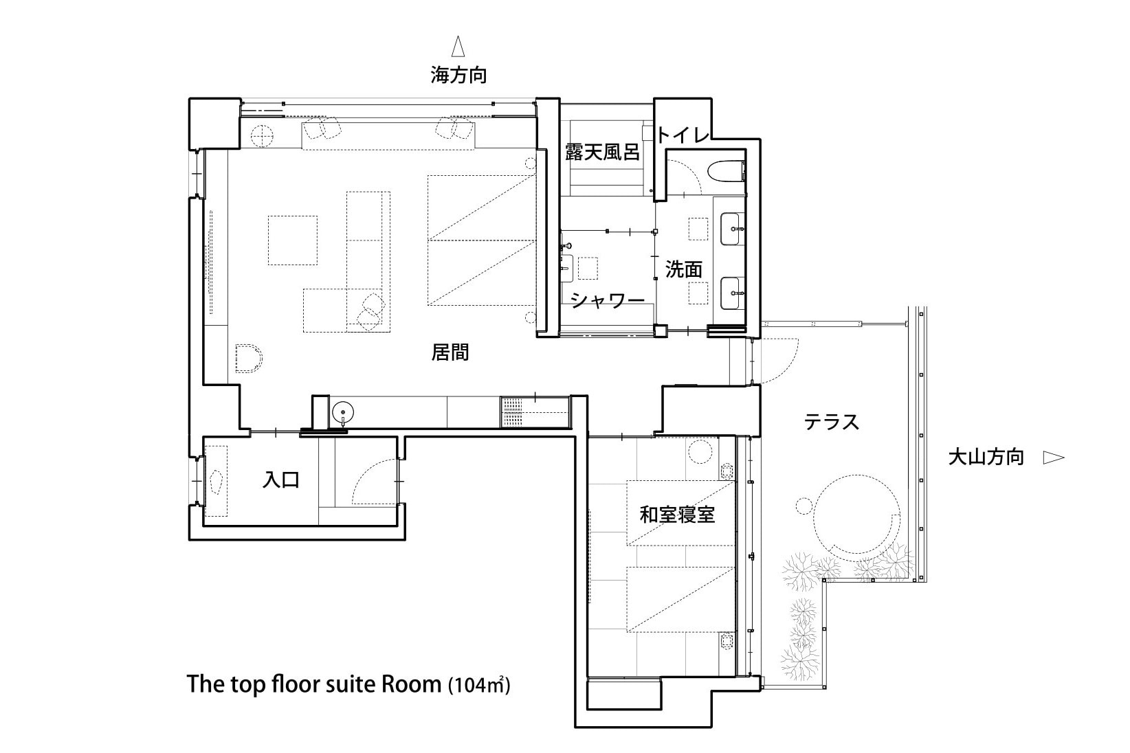 Top Floor Suite Floorplan
