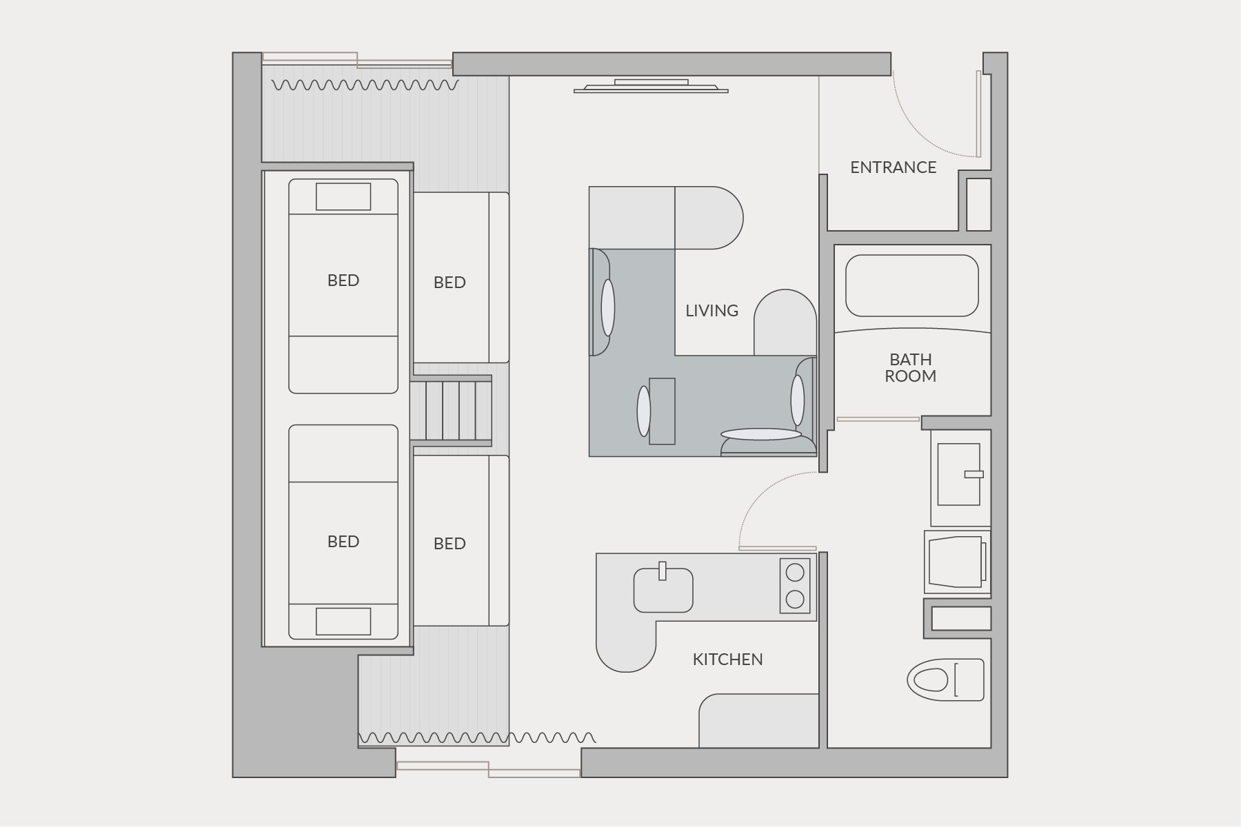 Executive Bank BBQ Floorplan Image