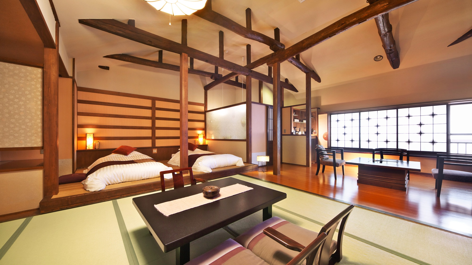 [Izumiyutei / Sakura] Japanese-style room + Japanese-style bedroom + wide rim <No smoking>