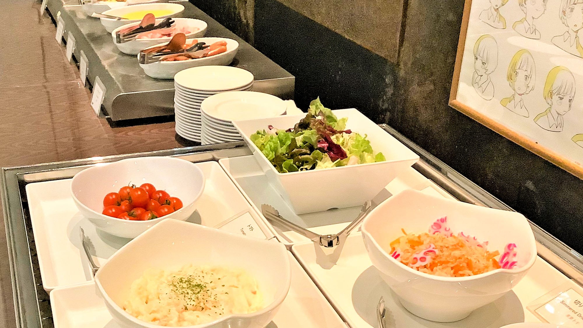 WASHOW breakfast buffet cold dish corner