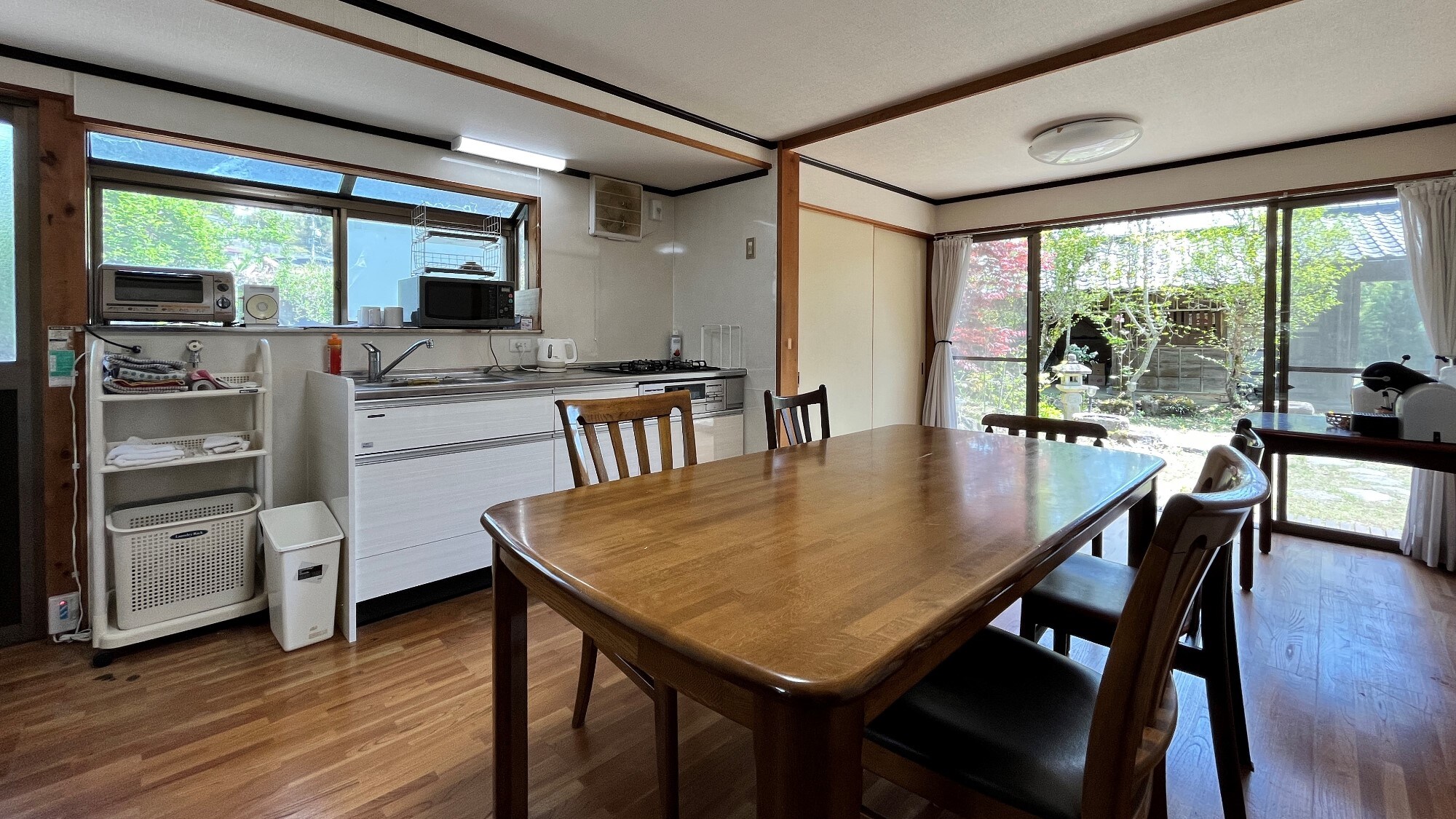 [Main house - Kitchen] You can bring your own ingredients and cook your own meals.