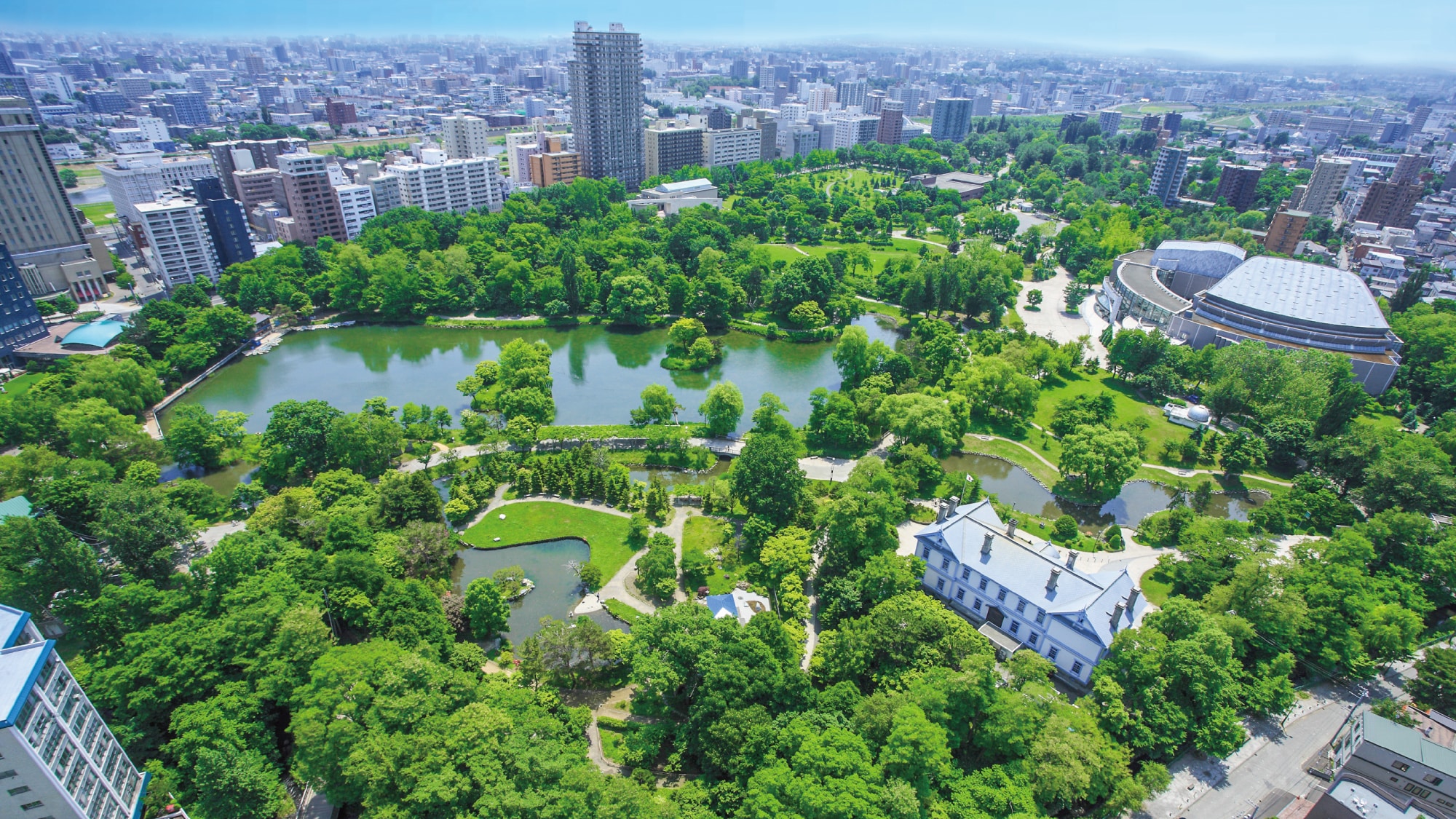 中島公園側景（公園景觀，夏季）