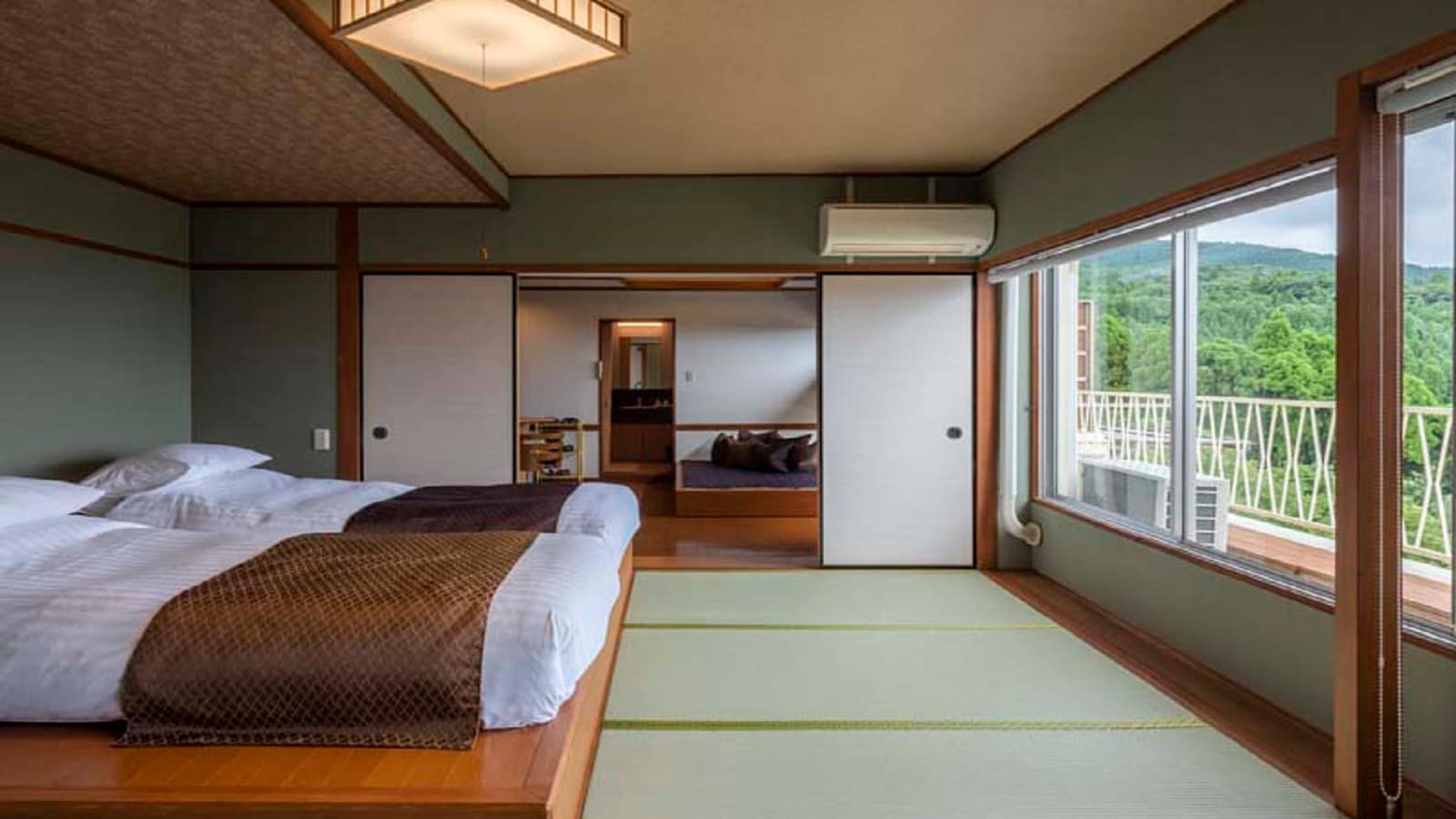 3rd floor, 48㎡, Japanese-Western style room with open-air bath