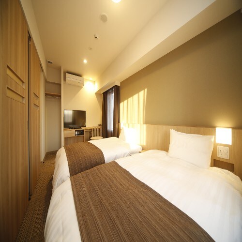 ◆Kamar twin 24,3 meter persegi Ukuran tempat tidur 120cm x 195cm (2 tempat tidur)