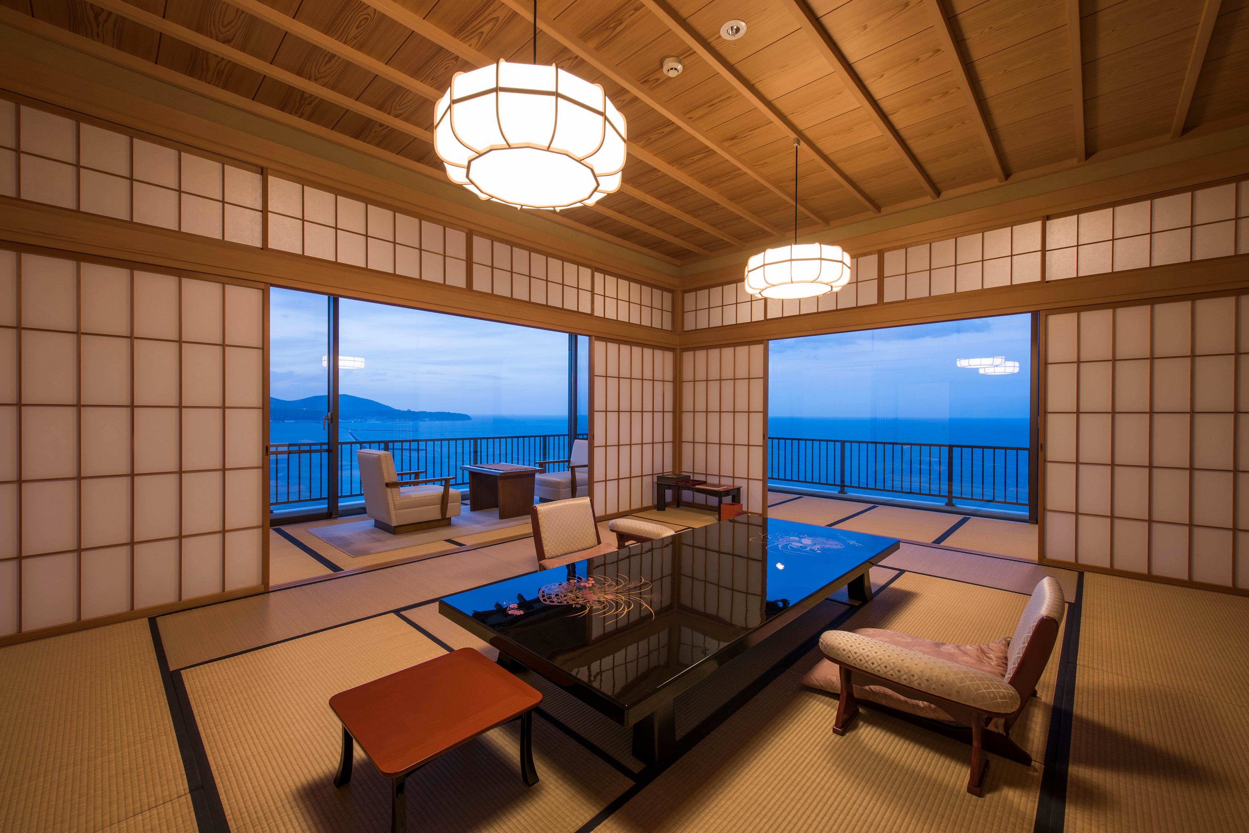 [Phòng tắm suối nước nóng riêng] Phòng đặc biệt kiểu Nhật Bản - phương Tây "Tsuru" thuộc khu nhà mới