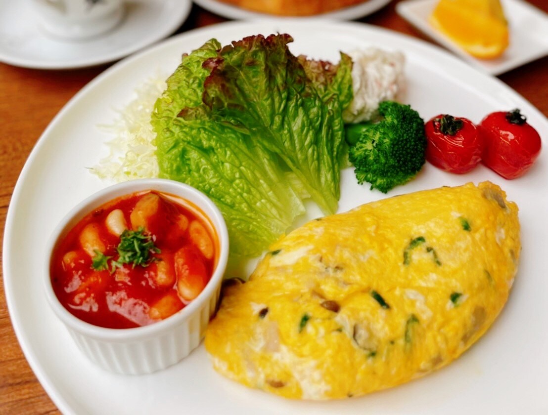 Bữa sáng: Trứng tráng chay