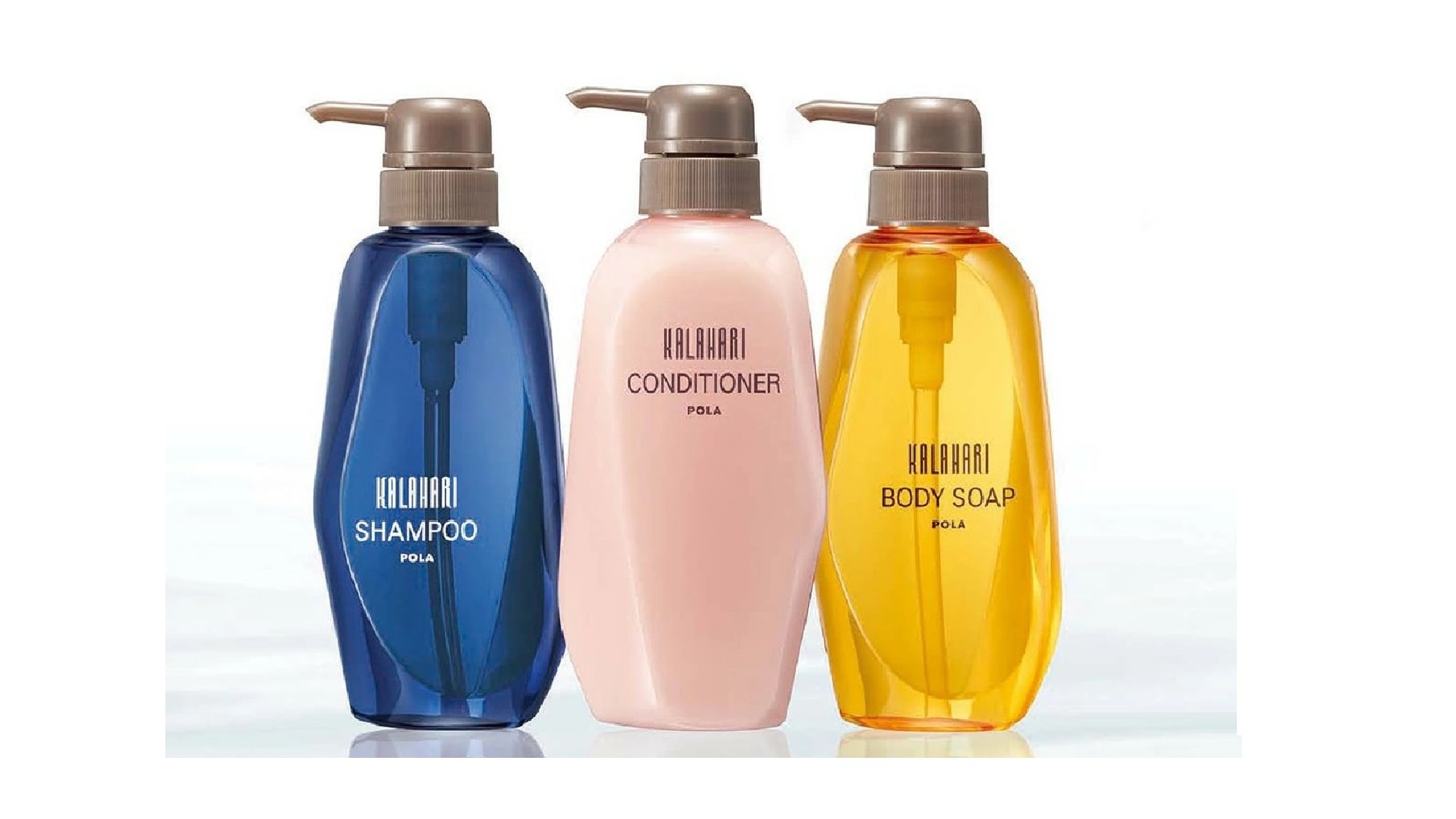 POLA Kalahari shampoo, conditioner and body soap