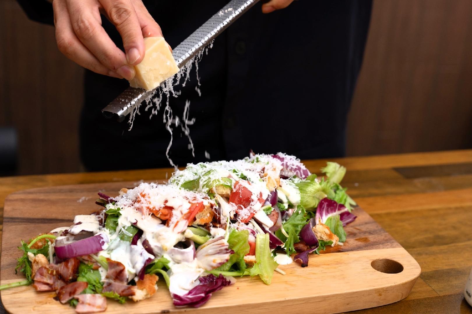 Caesar Salad Eating Experience Handmade Cheese
