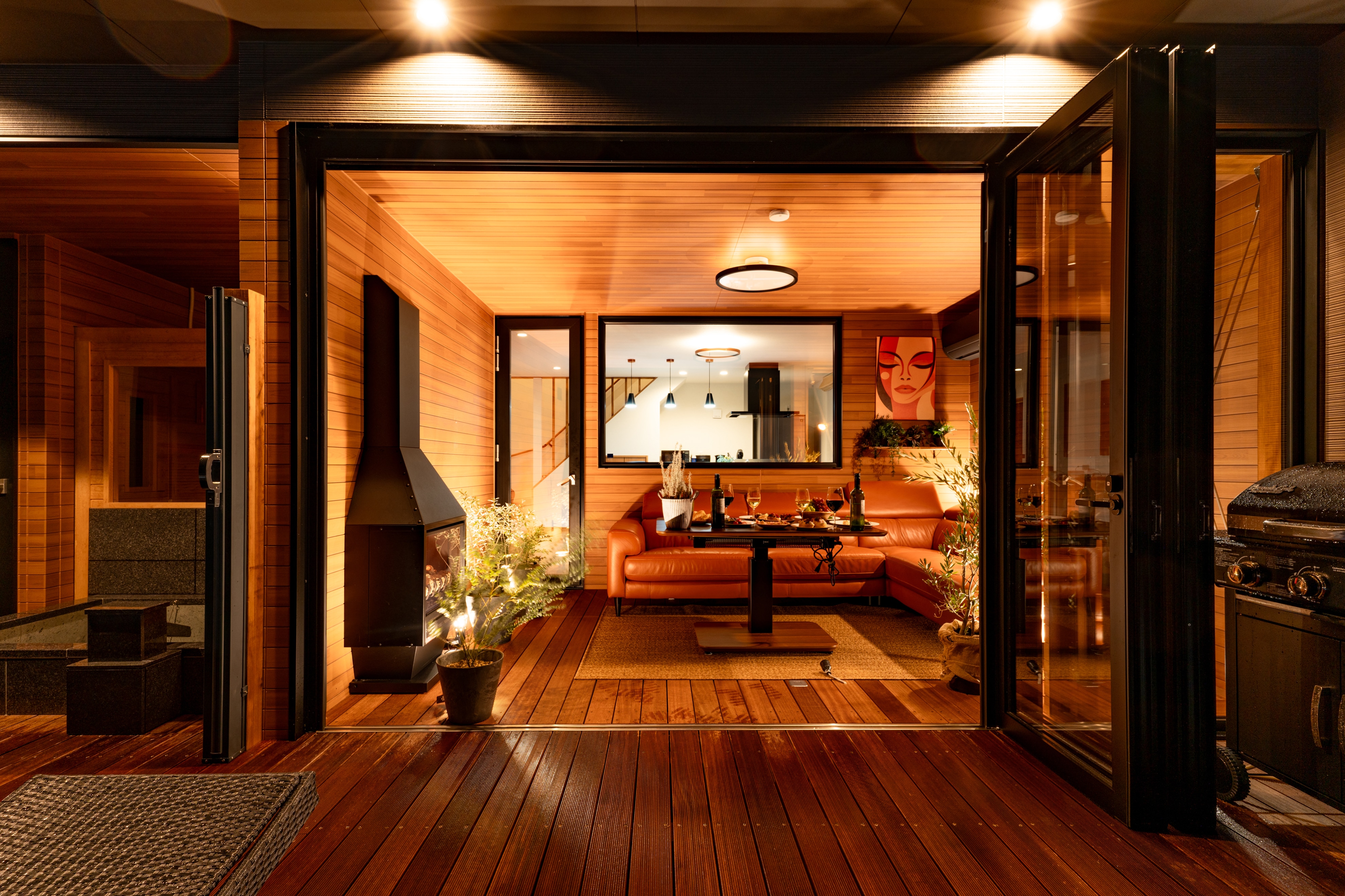 Suite Villa outer living room (night)