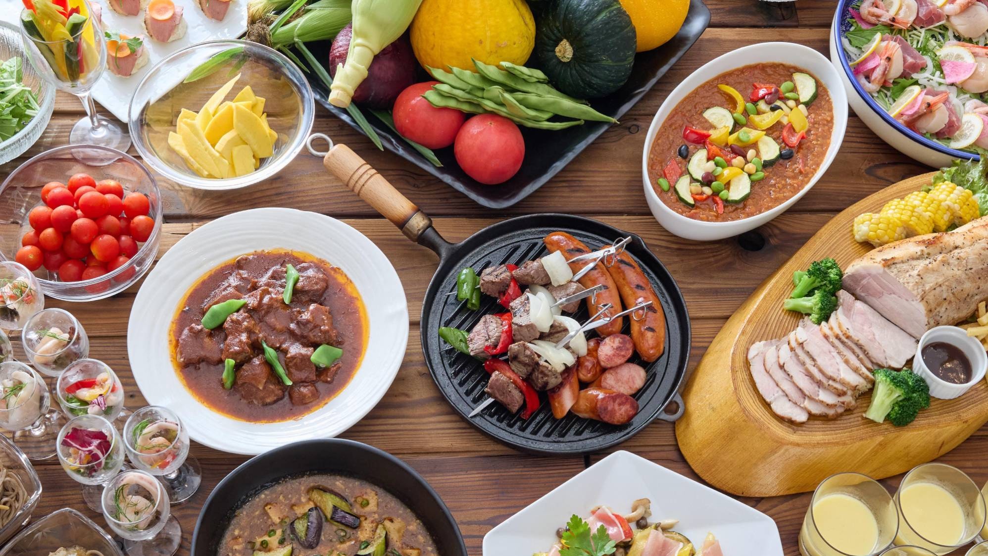 ・[Dinner buffet] Natural food using Shinshu ingredients