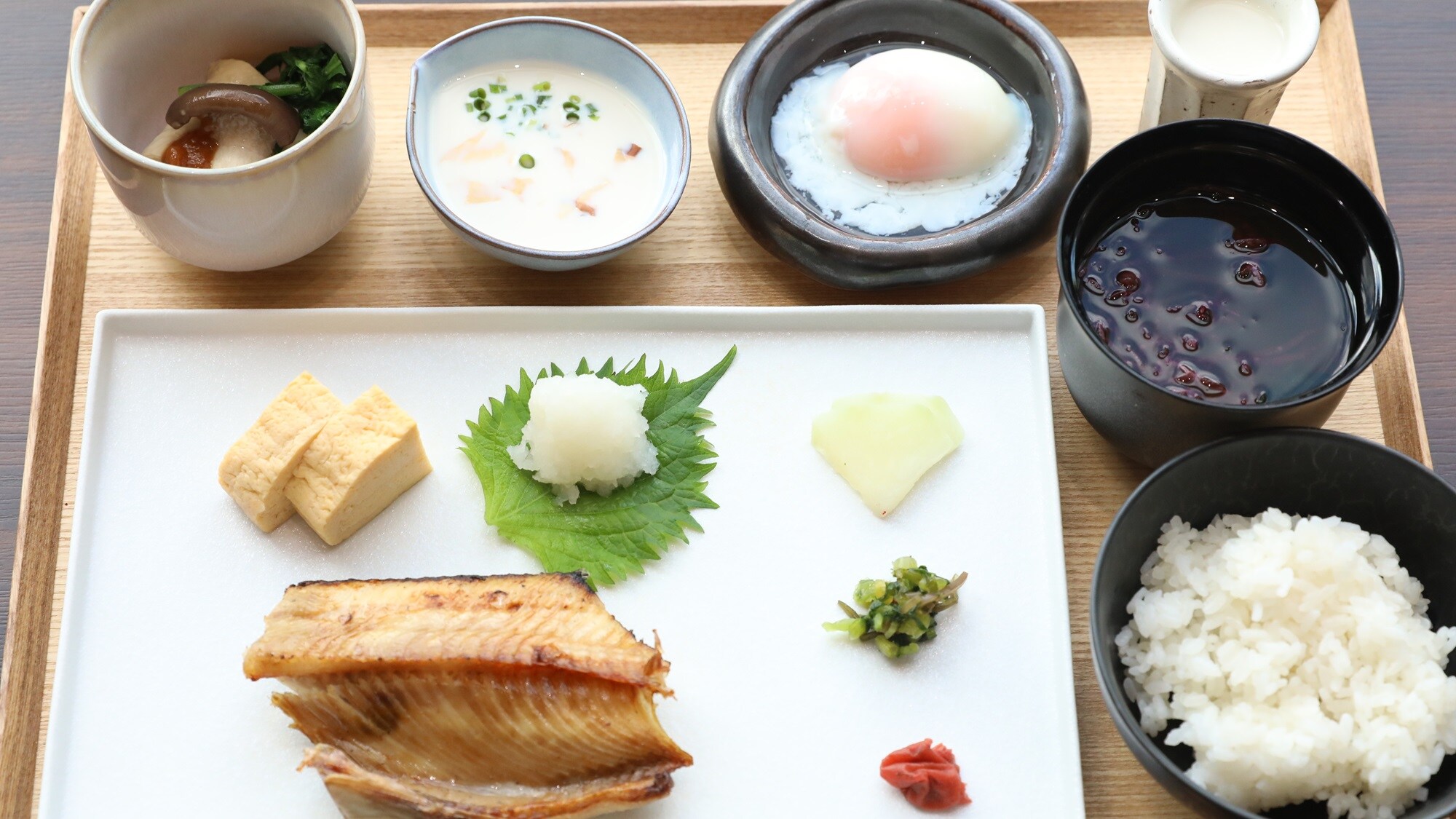 [Breakfast] A sample Japanese breakfast + half buffet is available (for stays from April 1, 2025 onwards)