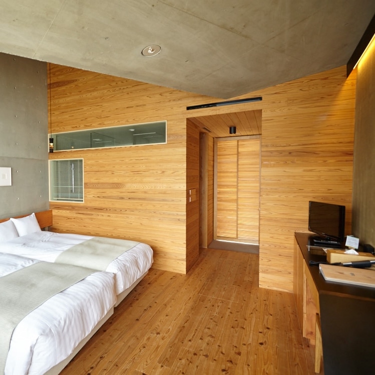 Kamar tamu / Kamar Twin 2F dengan tempat tidur gantung