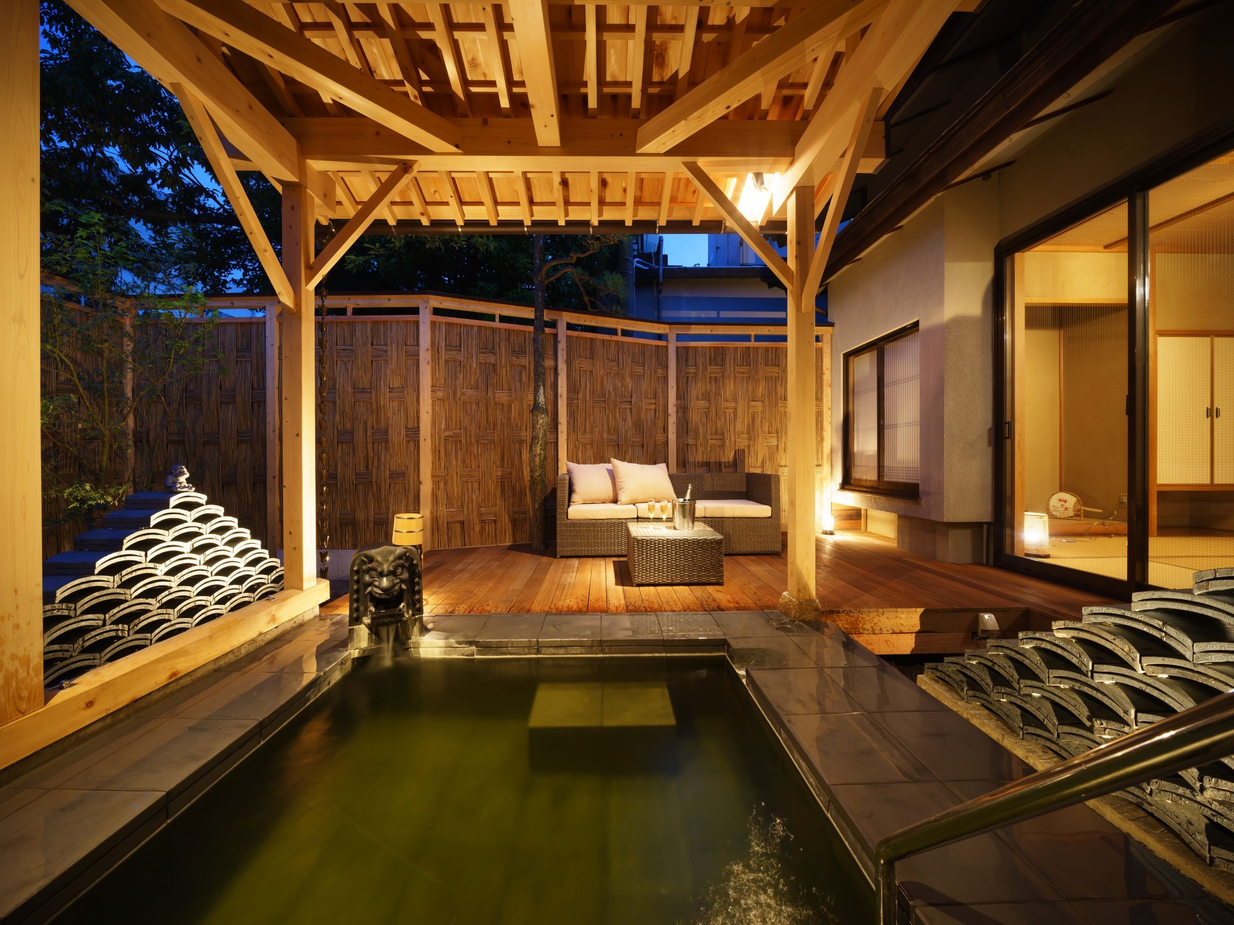 Kamar tamu "Matsutsuki" dengan pemandian terbuka