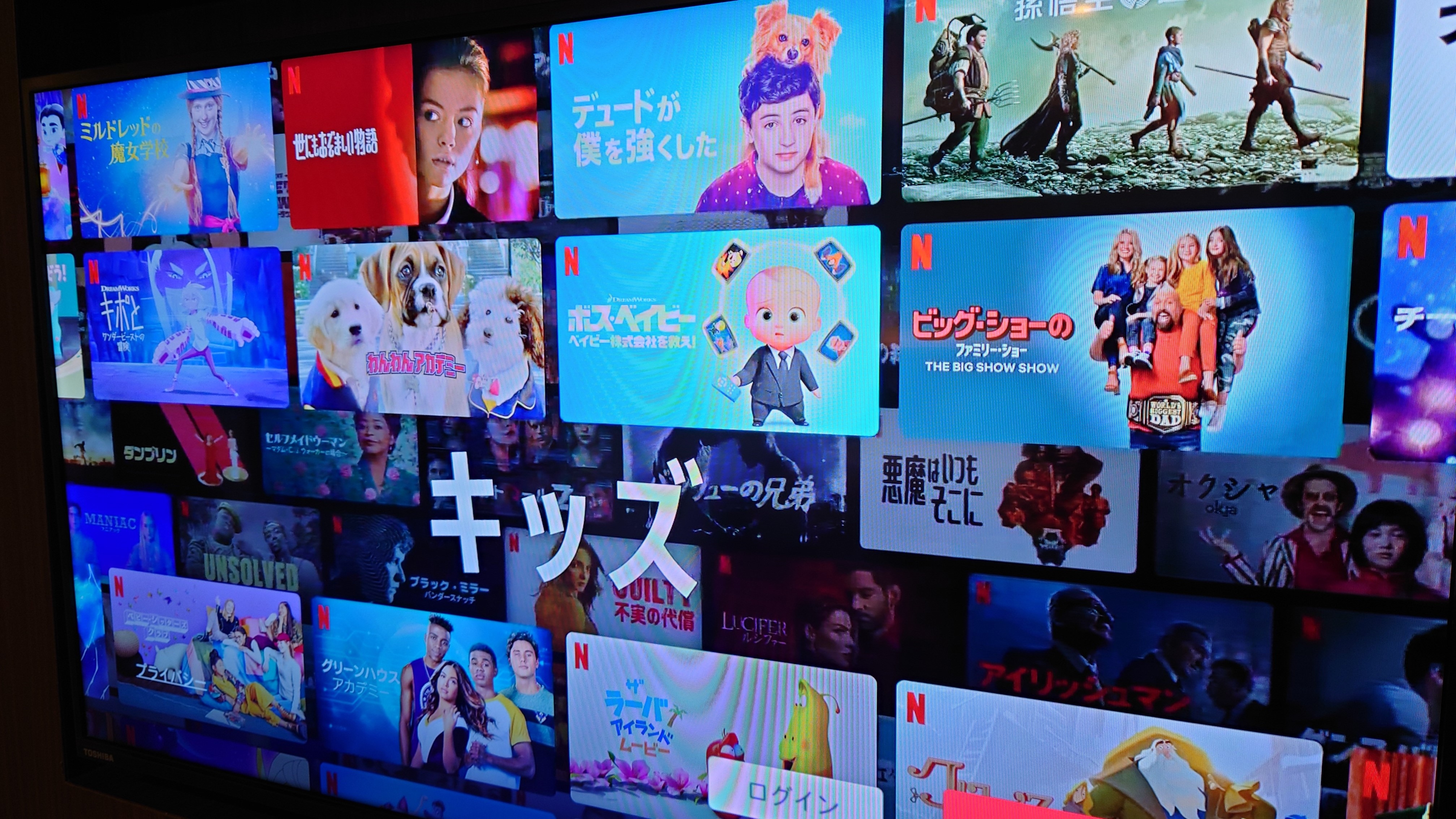 Smart TV (built-in video app)